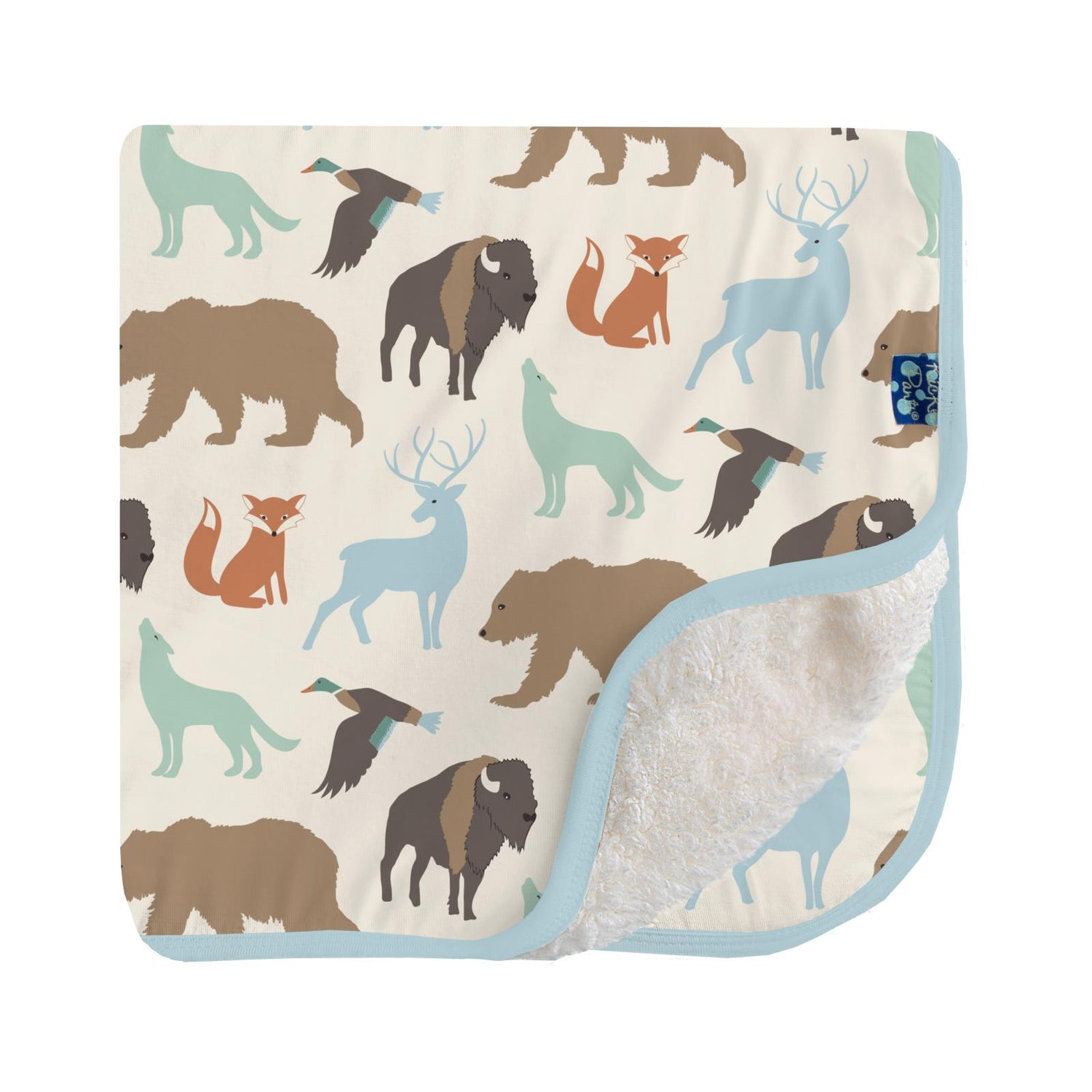 Print Sherpa-Lined Stroller Blanket in National Wildlife Federation