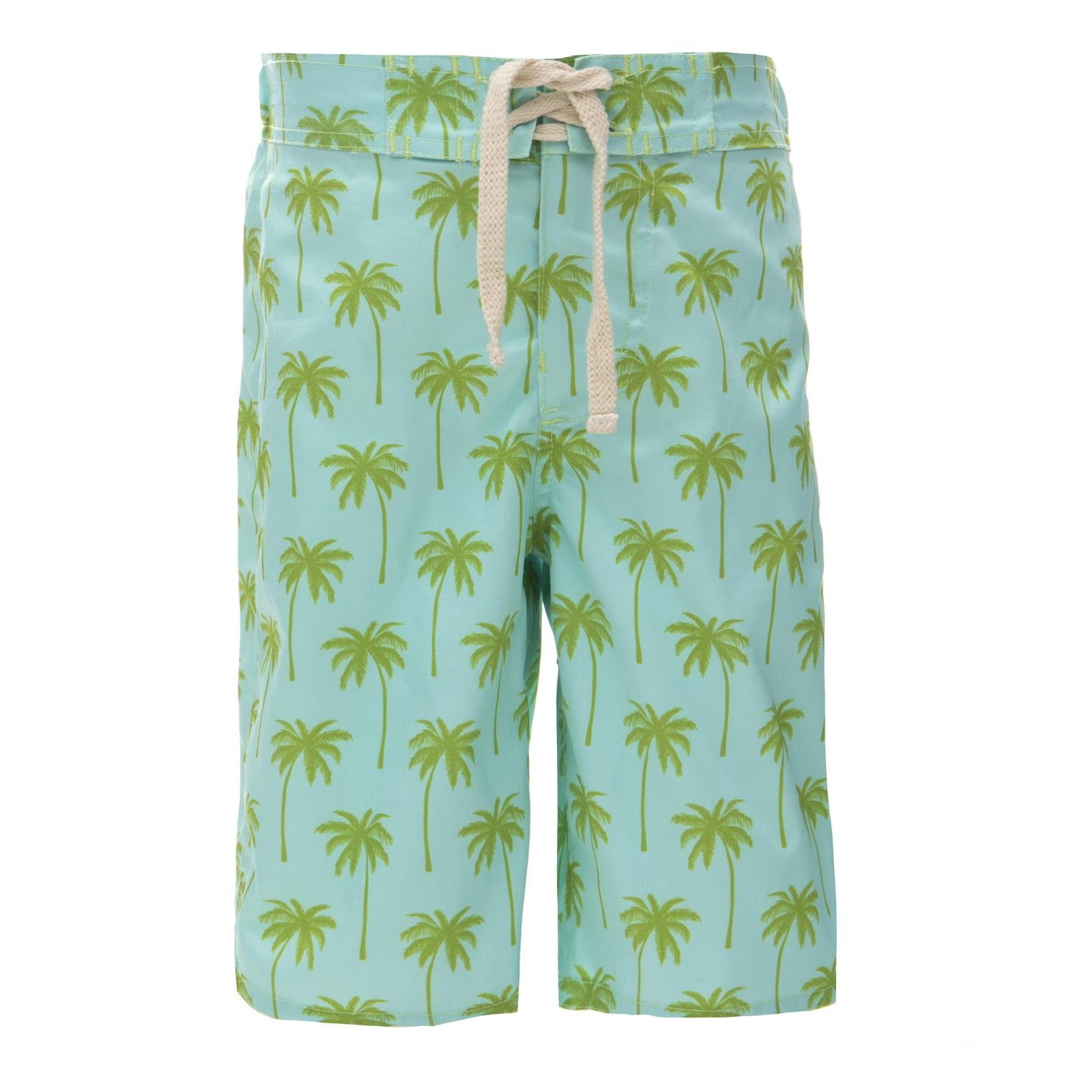 Print Boy's Swim Trunks in Summer Sky Palm Trees