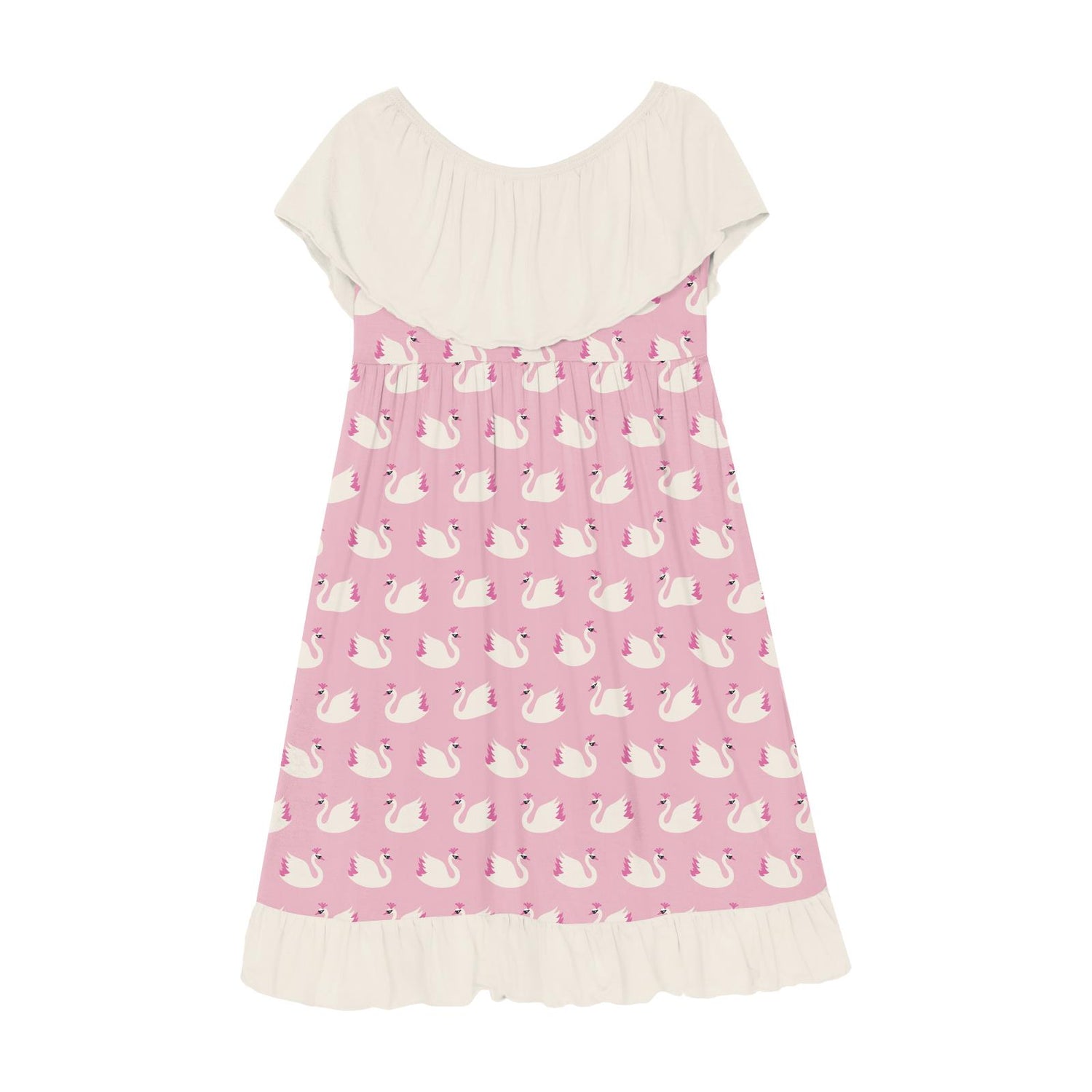 Print Villa Dress in Cake Pop Swan Princess