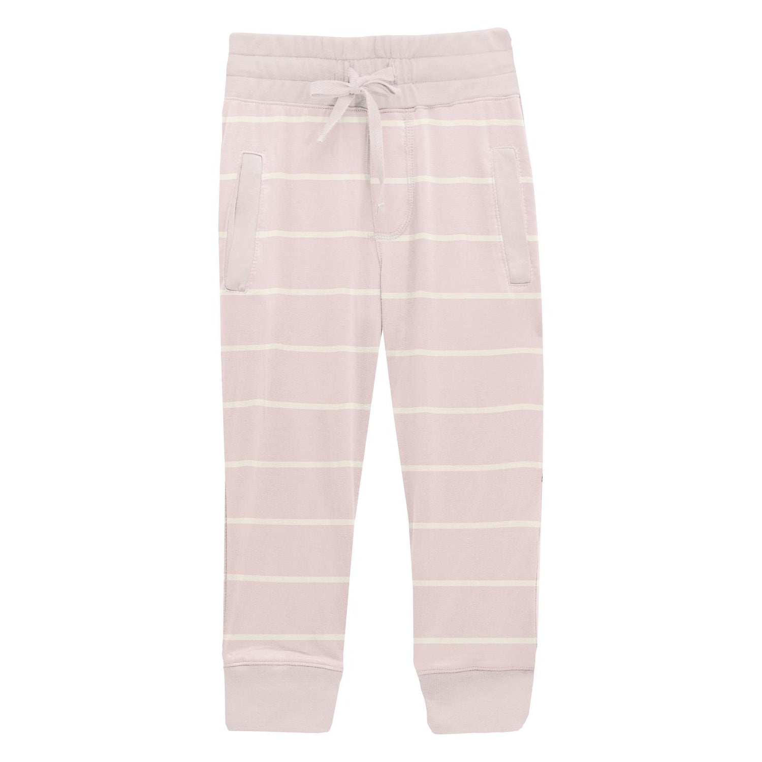 Print Lightweight Joggers in Macaroon Road Trip Stripe