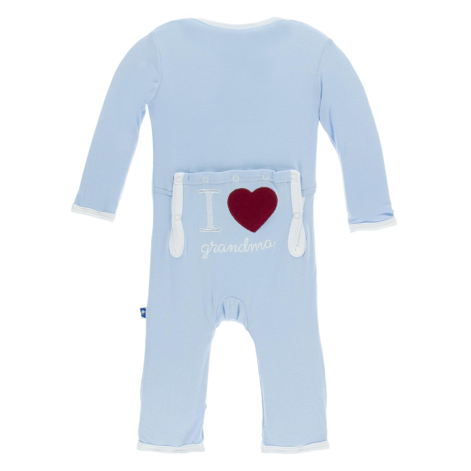 Applique Coverall in Pond I Love Grandma