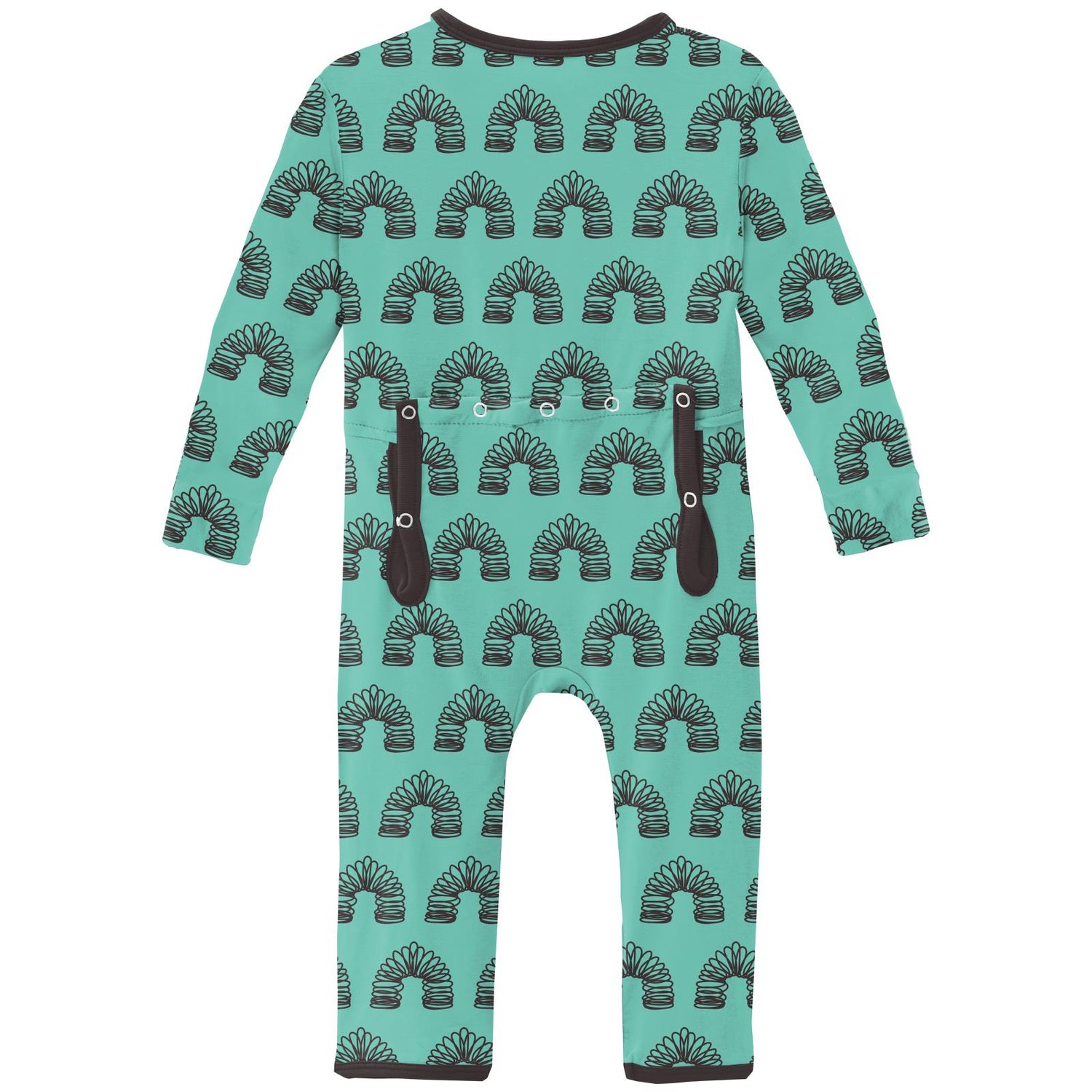 Print Coverall with Zipper in Glass Spring Toy