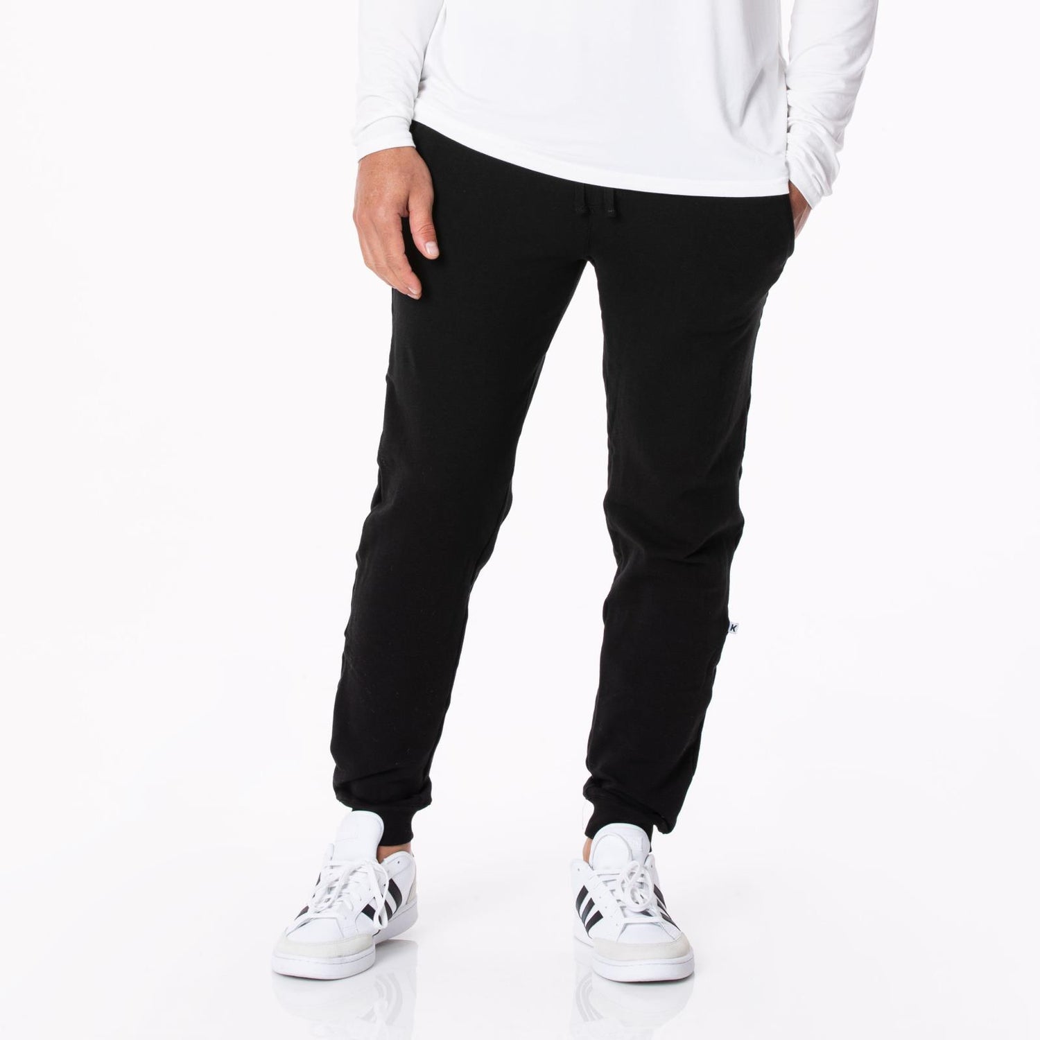 Men's Solid Fleece Jogger in Midnight