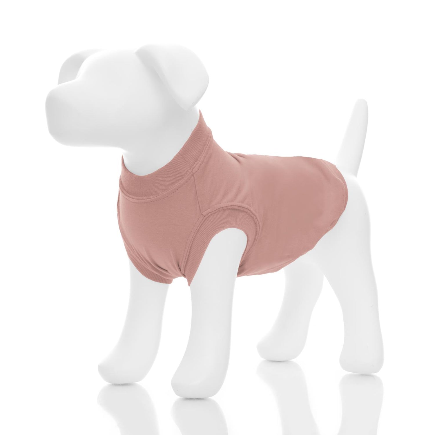 Luxe Sleeveless Dog Tee in Blush