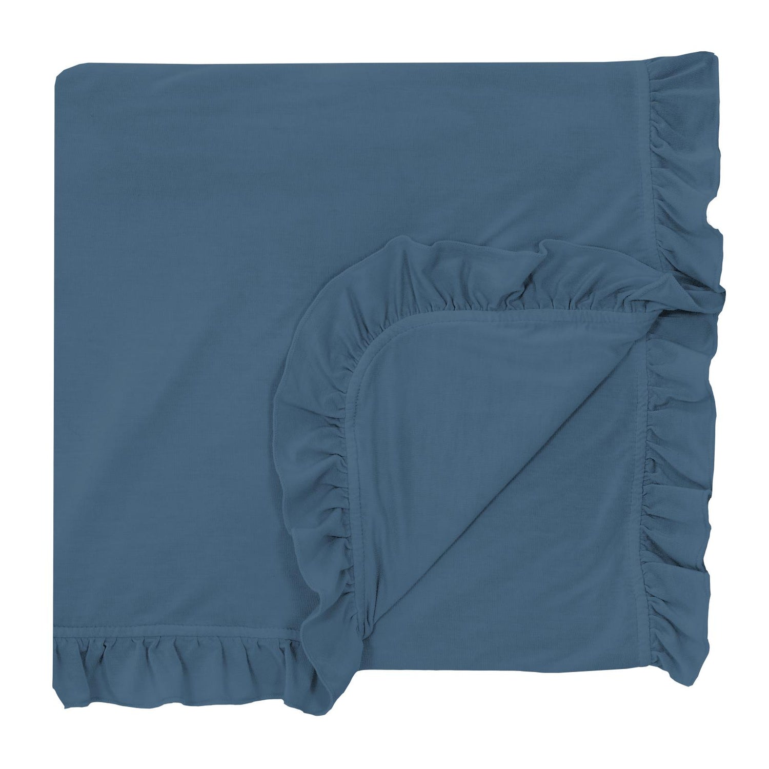 Ruffle Stroller Blanket in Twilight