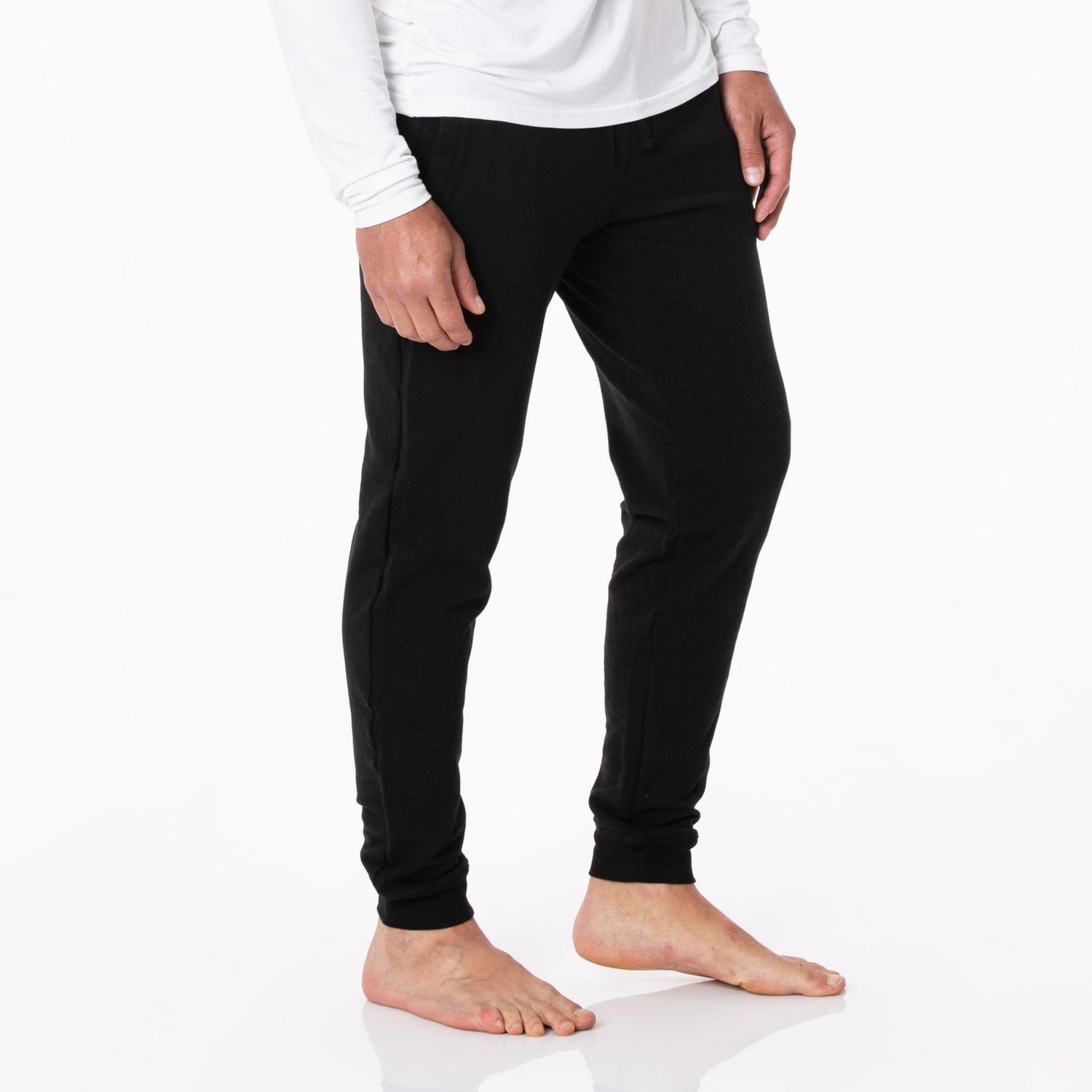 Men's Solid Fleece Jogger in Midnight