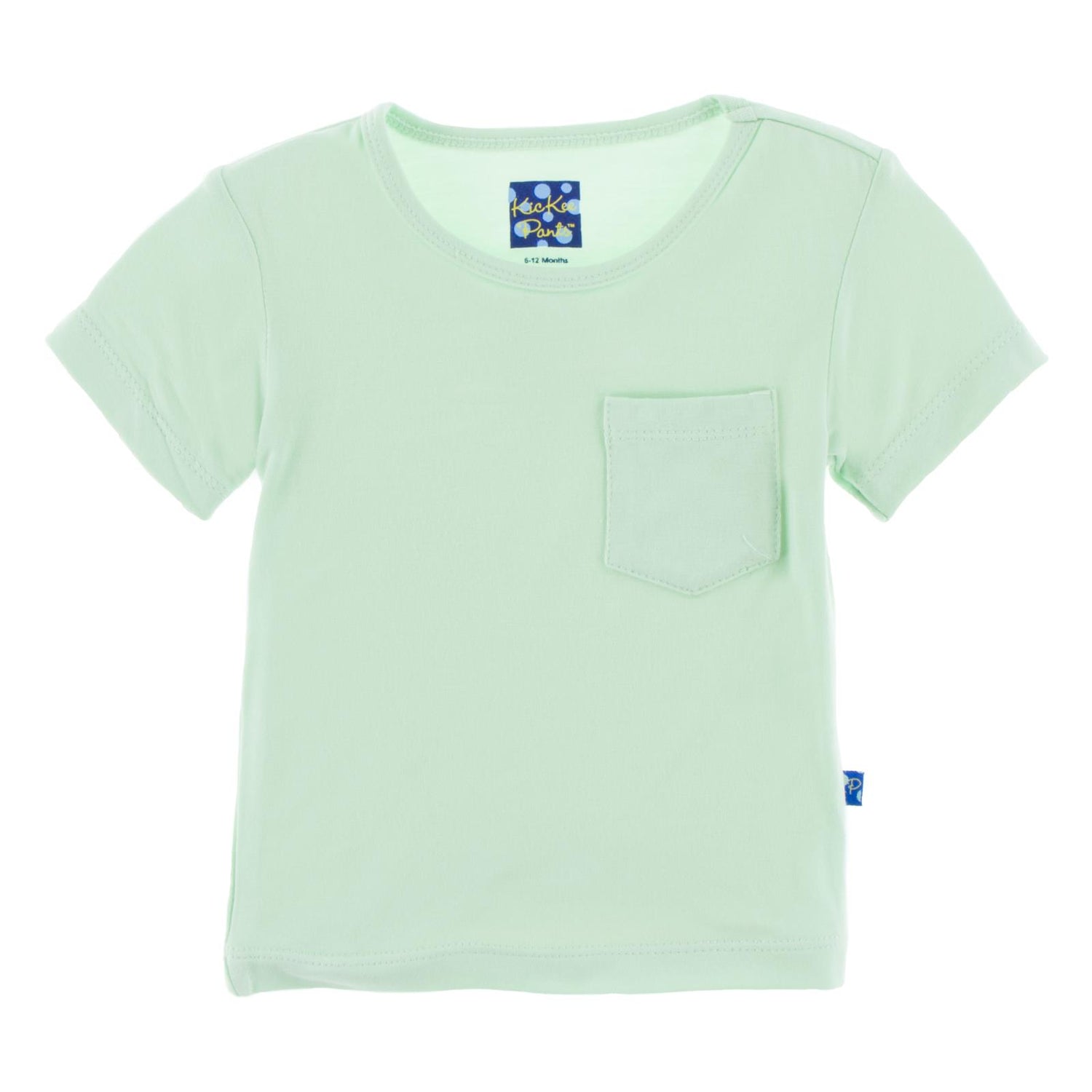 Short Sleeve Easy Fit Tee with Pocket in Pistachio