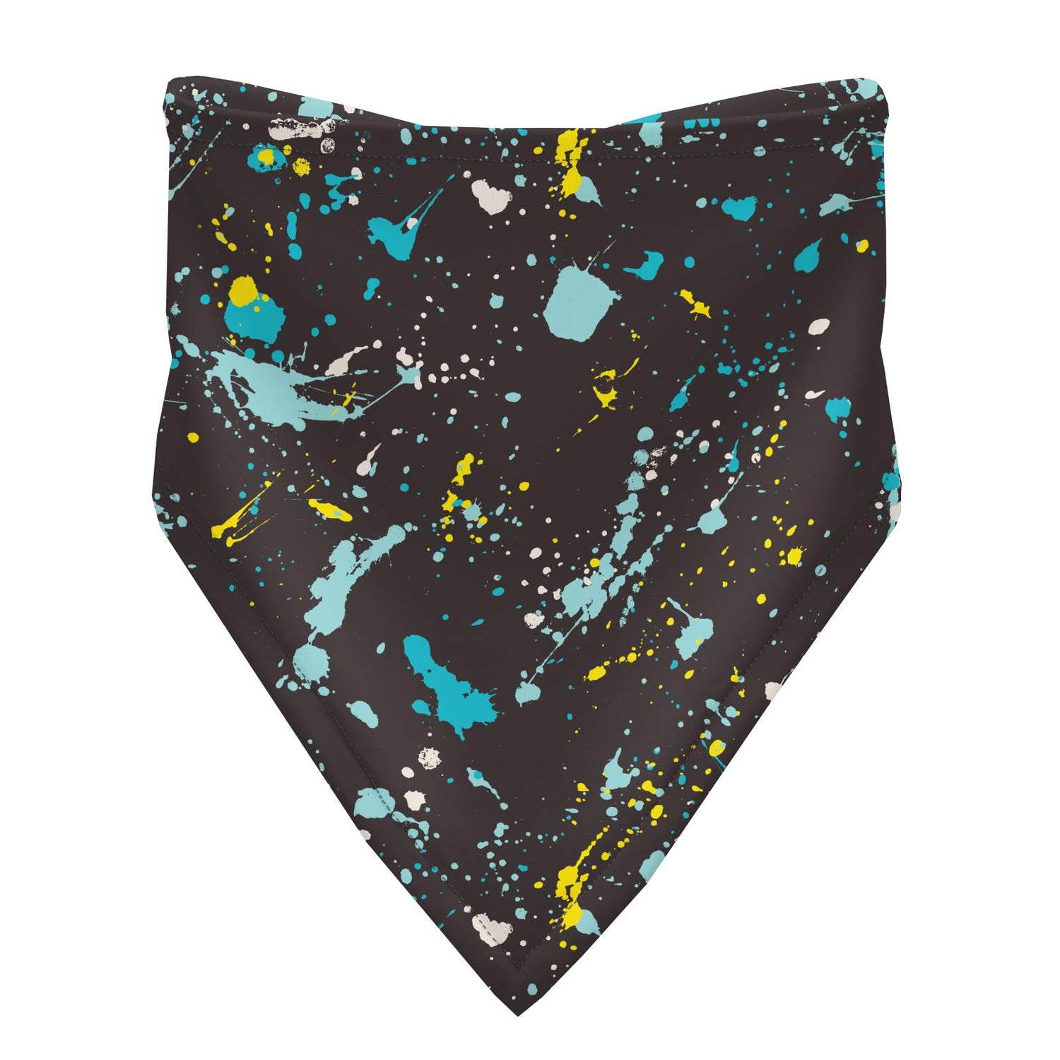 Print Bandana Bib in Confetti Splatter Paint