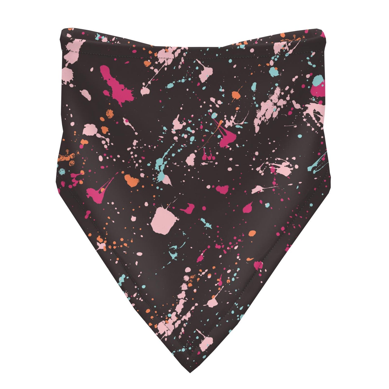 Print Bandana Bib Set of 3 in Calypso Splatter Paint, Calypso Cheetah Print & Lotus Lightning