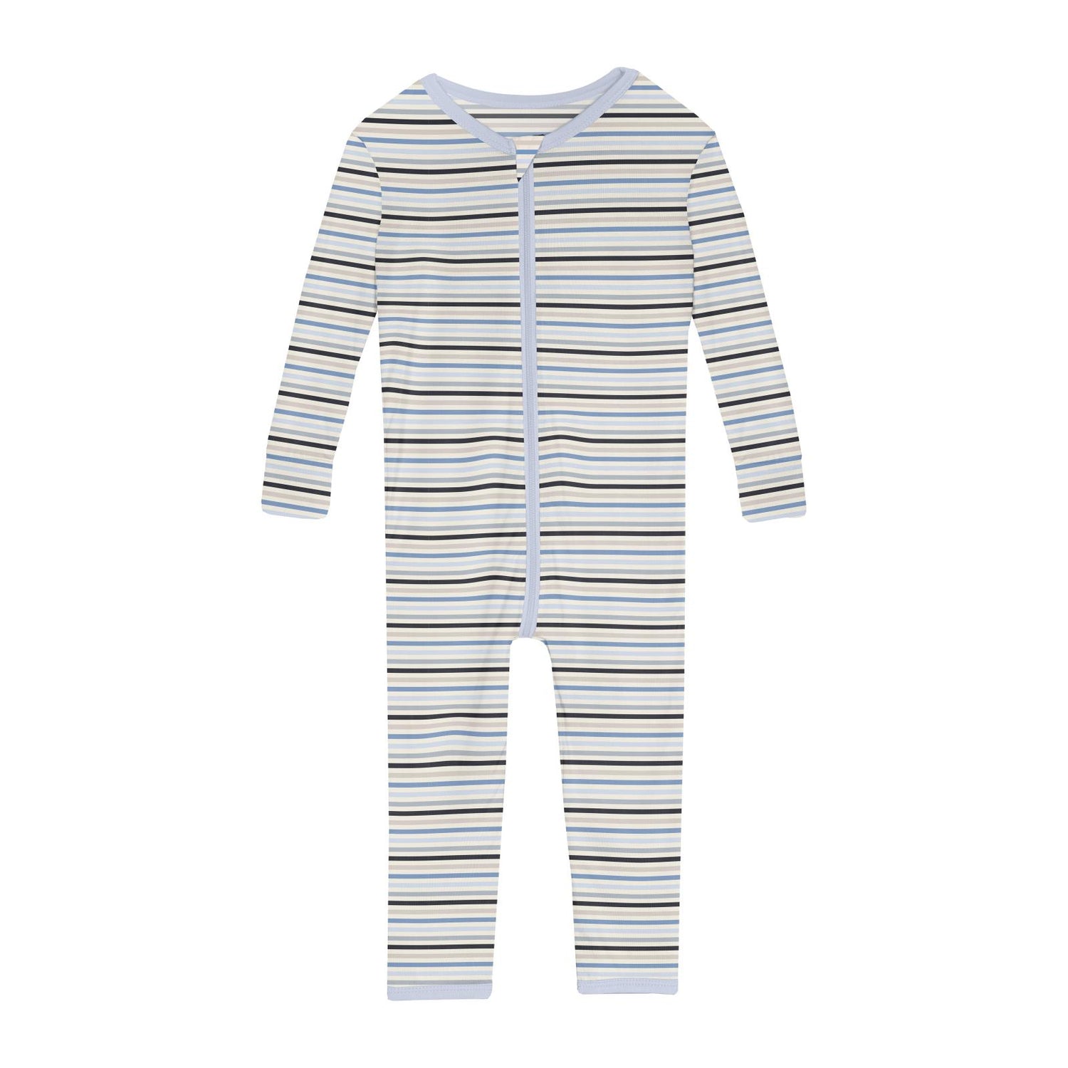 Print Convertible Sleeper with Zipper in Rhyme Stripe