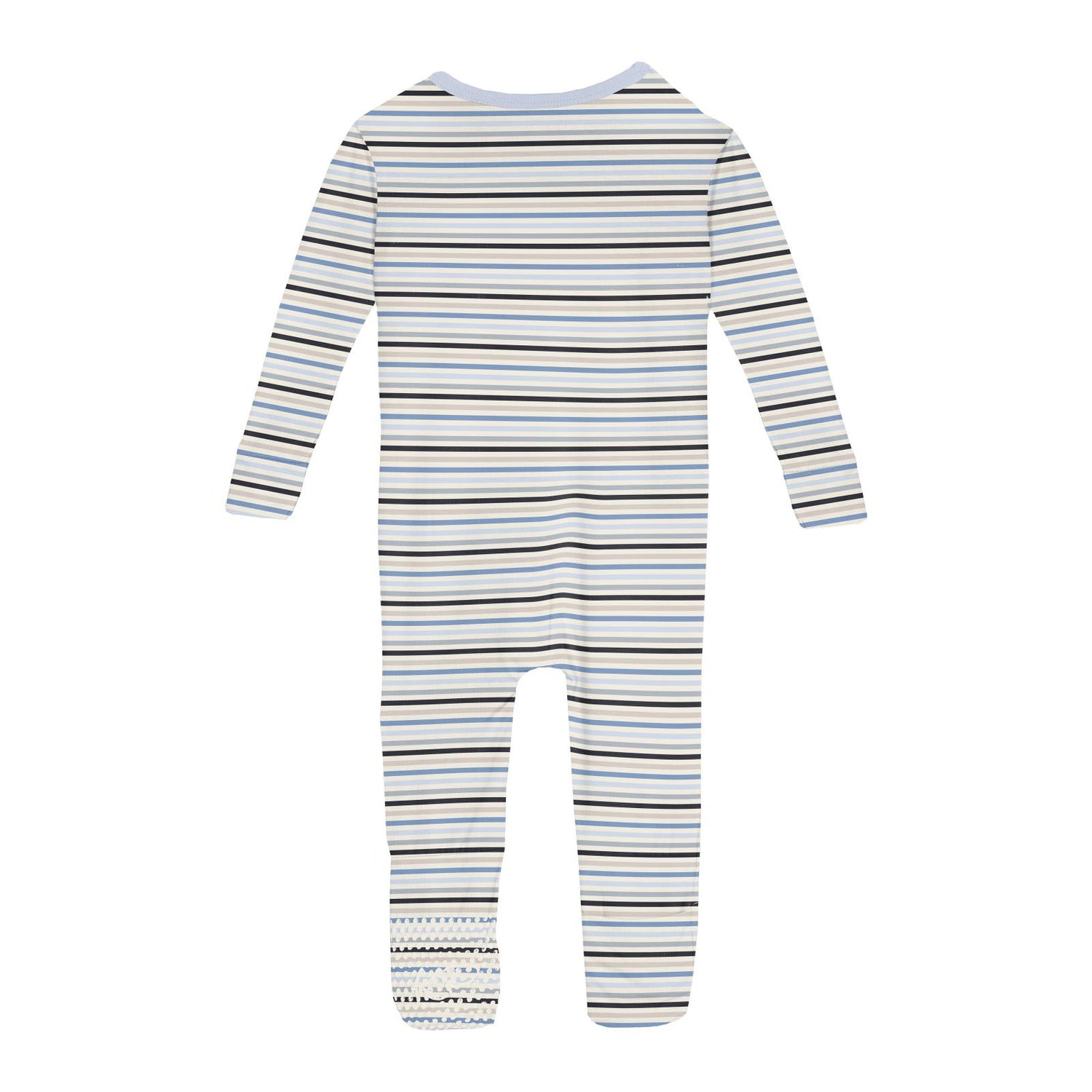 Print Convertible Sleeper with Zipper in Rhyme Stripe