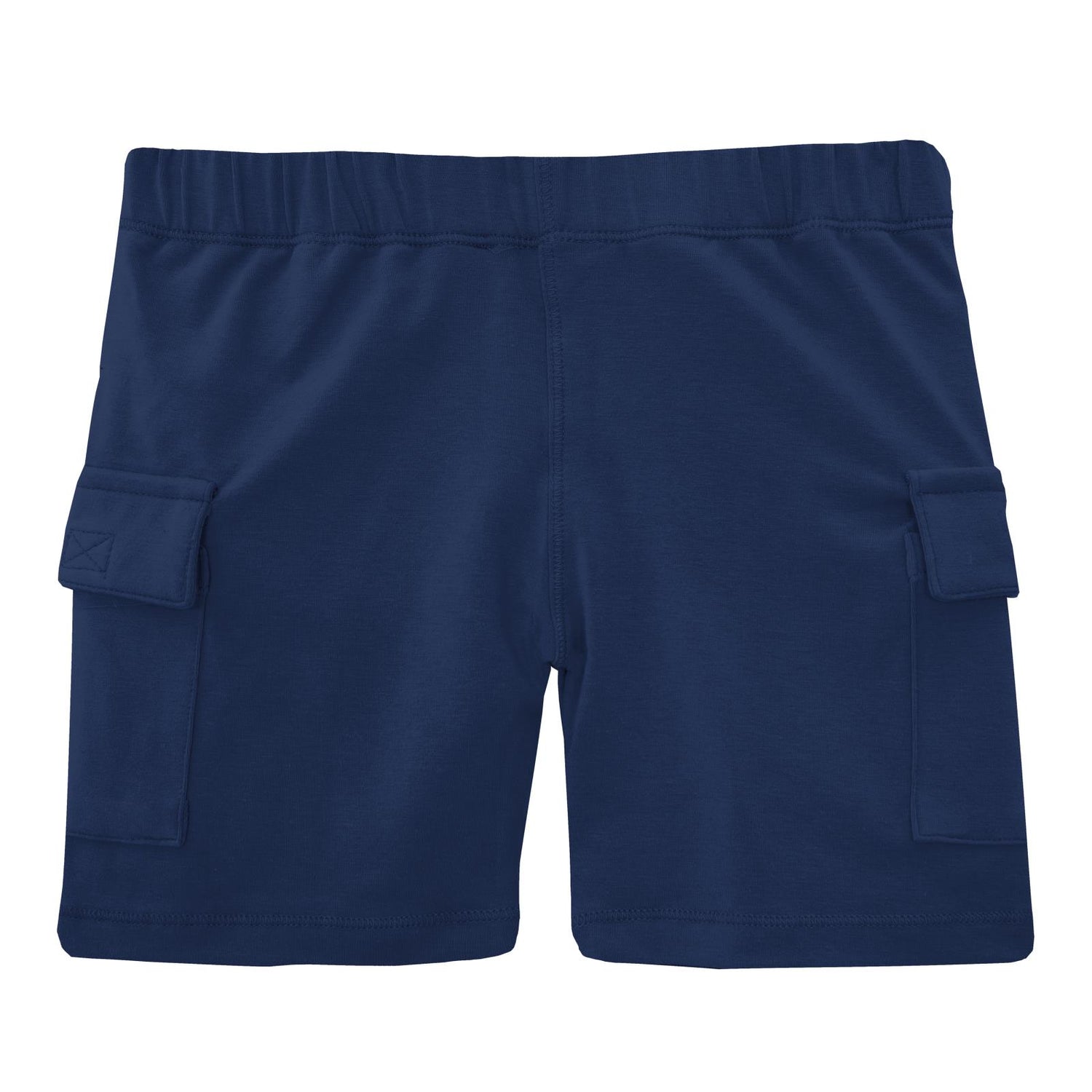 Luxe Jersey Cargo Shorts in Flag Blue