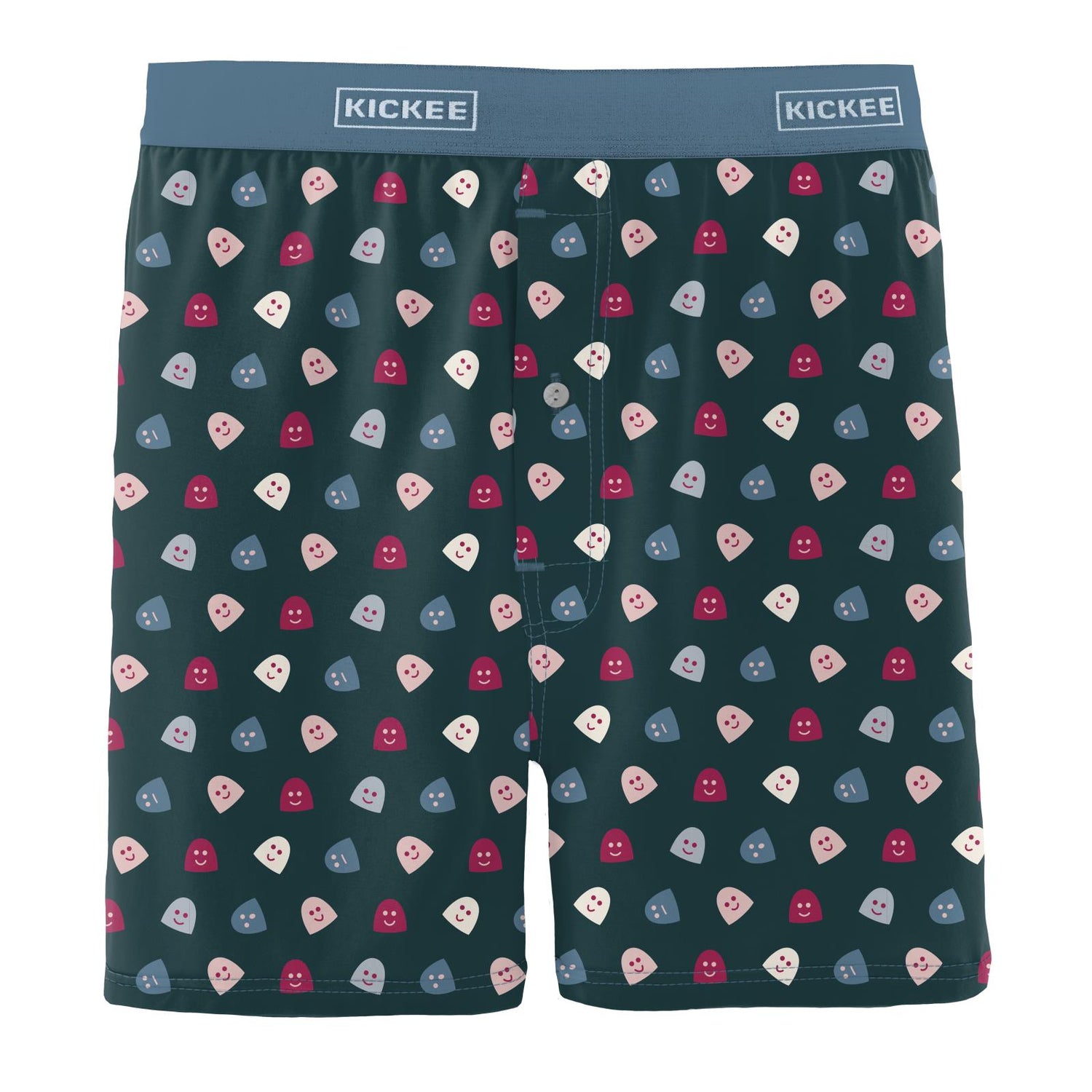 Men's Print Boxer Shorts in Pine Happy Gumdrops