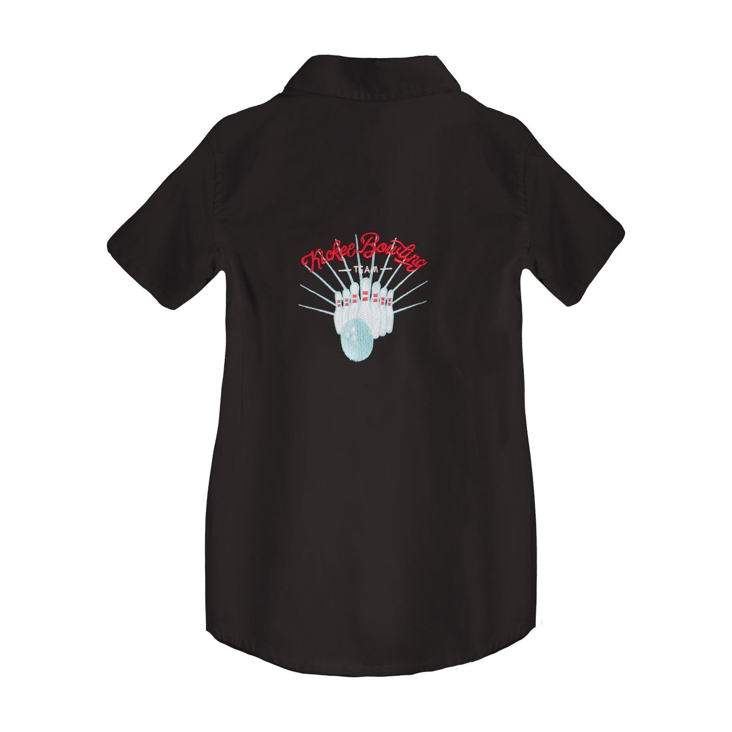 Women's Woven Bowling Shirt in Midnight Bowling