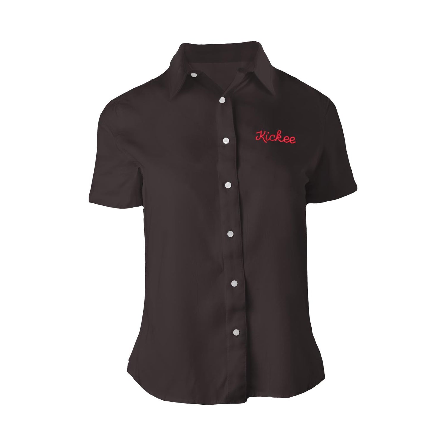 Women's Woven Bowling Shirt in Midnight Bowling