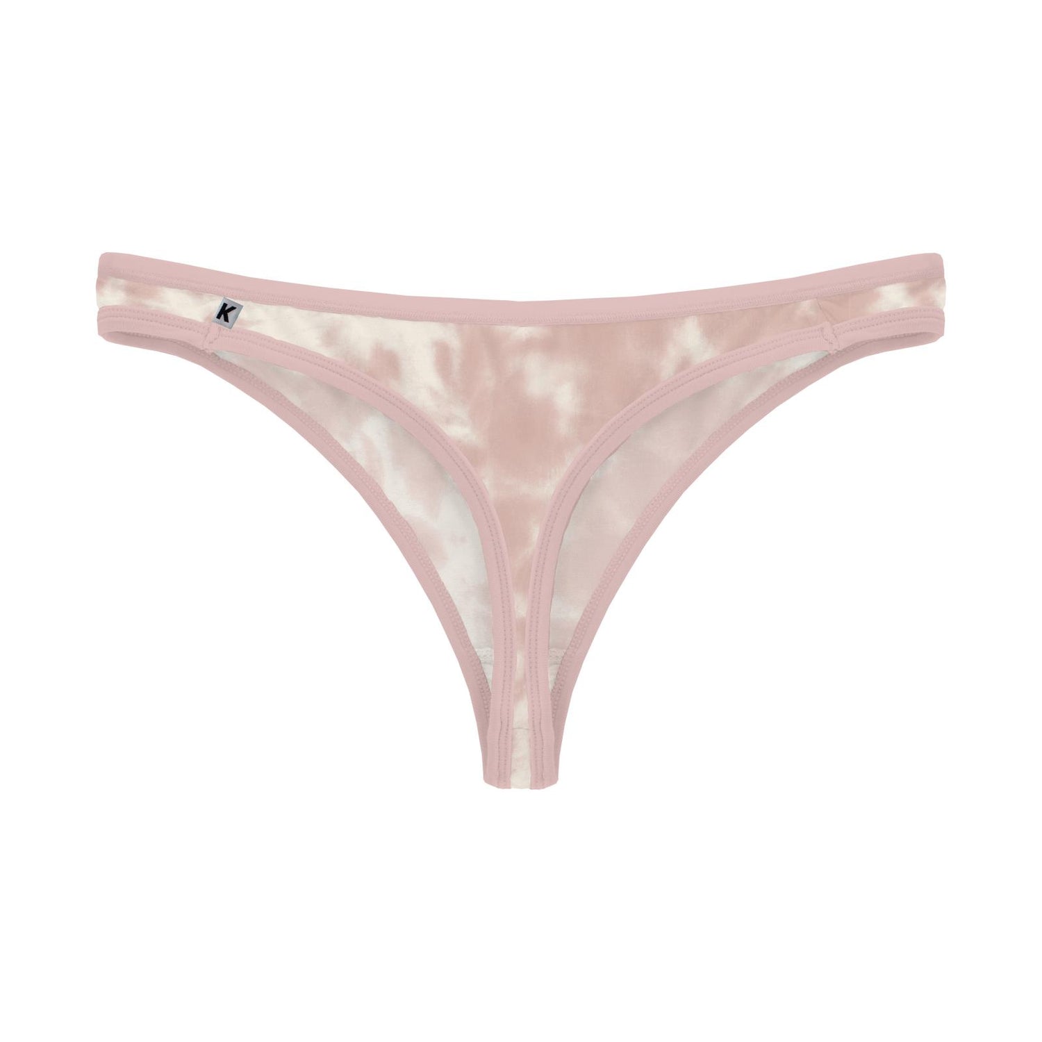 Women's Print Classic Thong in Baby Rose Tie Dye