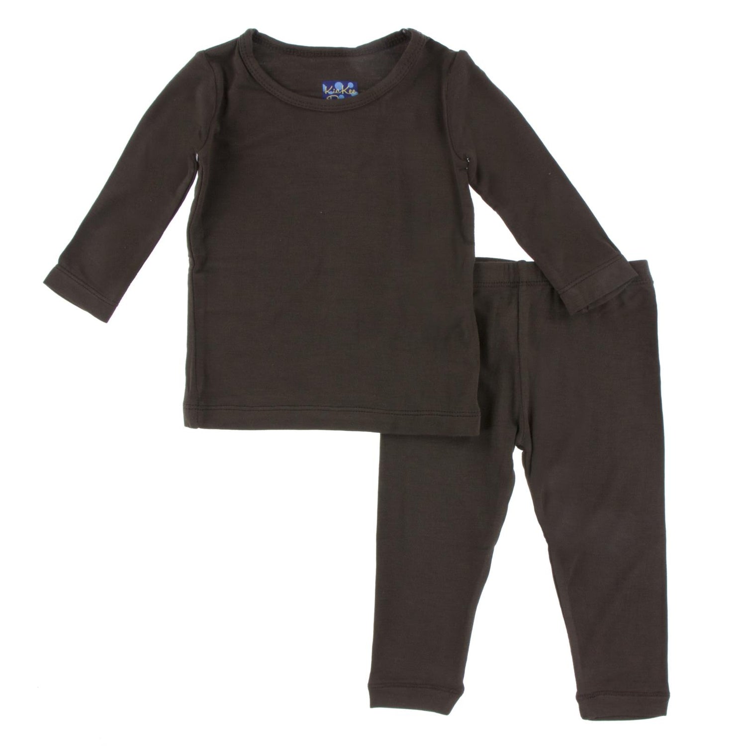 Long Sleeve Pajama Set in Bark