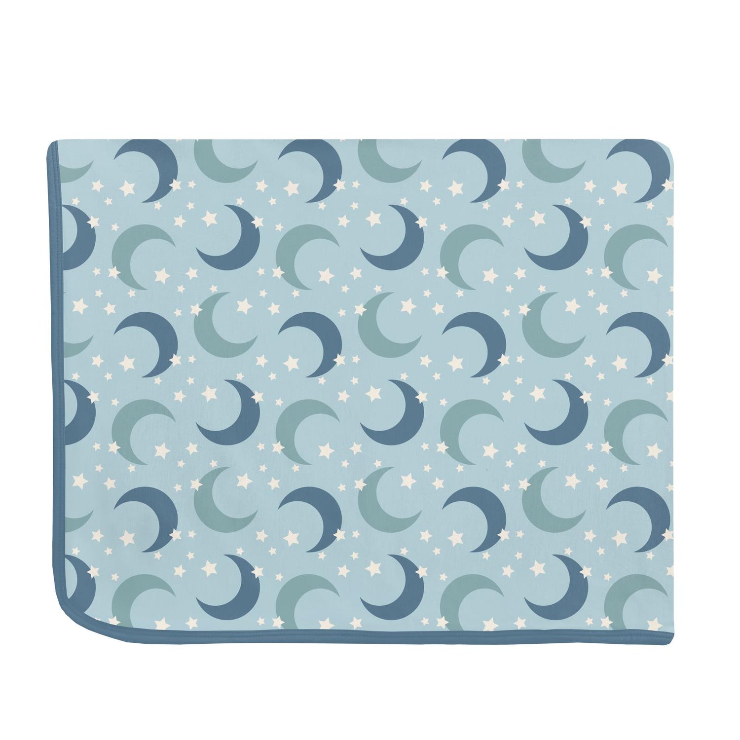 Print Oversized Throw Blanket in Spring Sky Moon and Stars