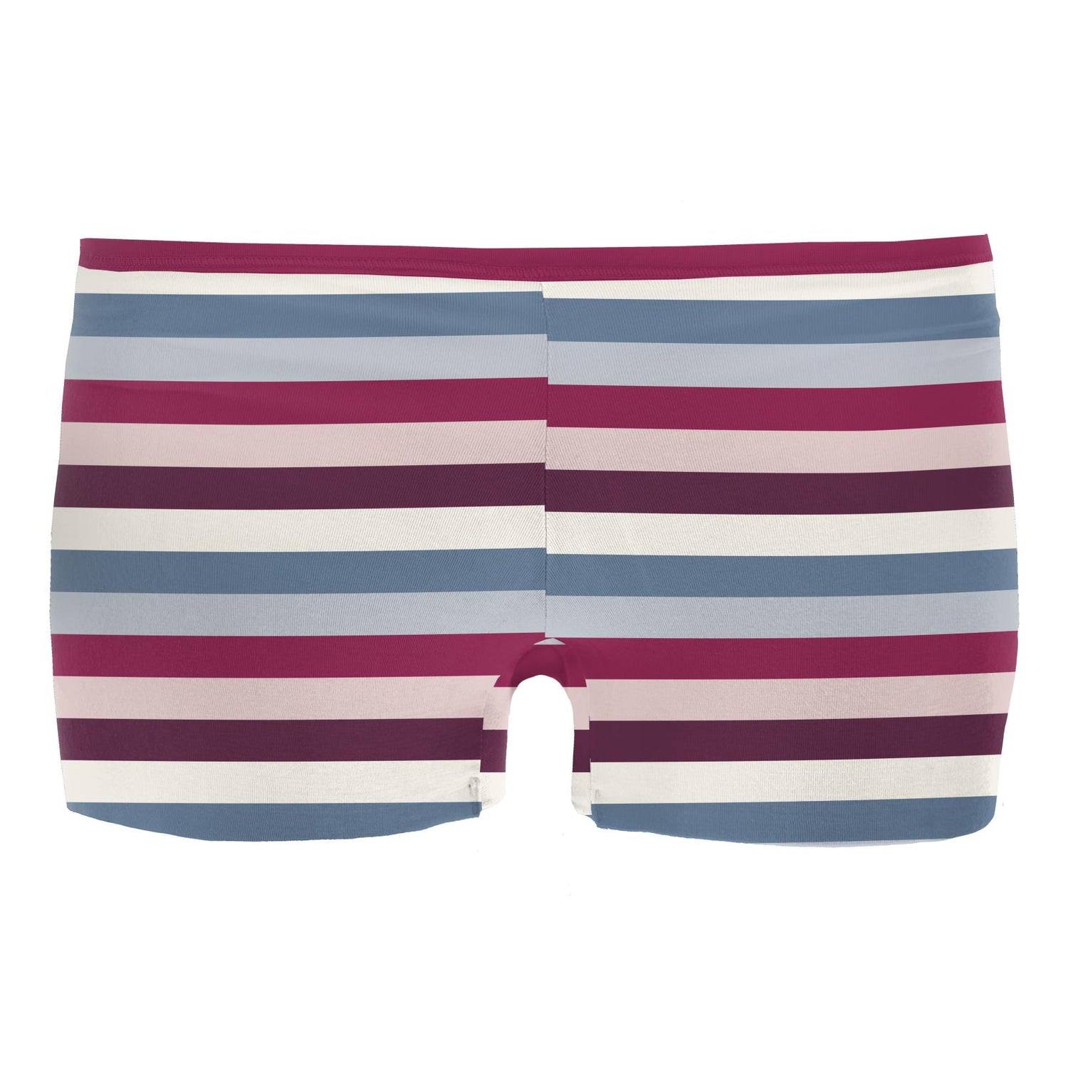 Women's Print Boy Short Underwear in Jingle Bell Stripe