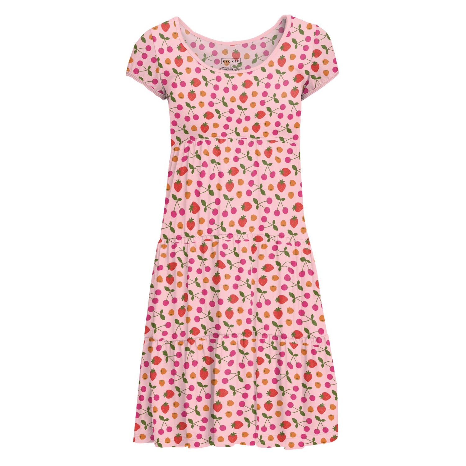 Women's Print Sundress with Luxe Top in Lotus Berries