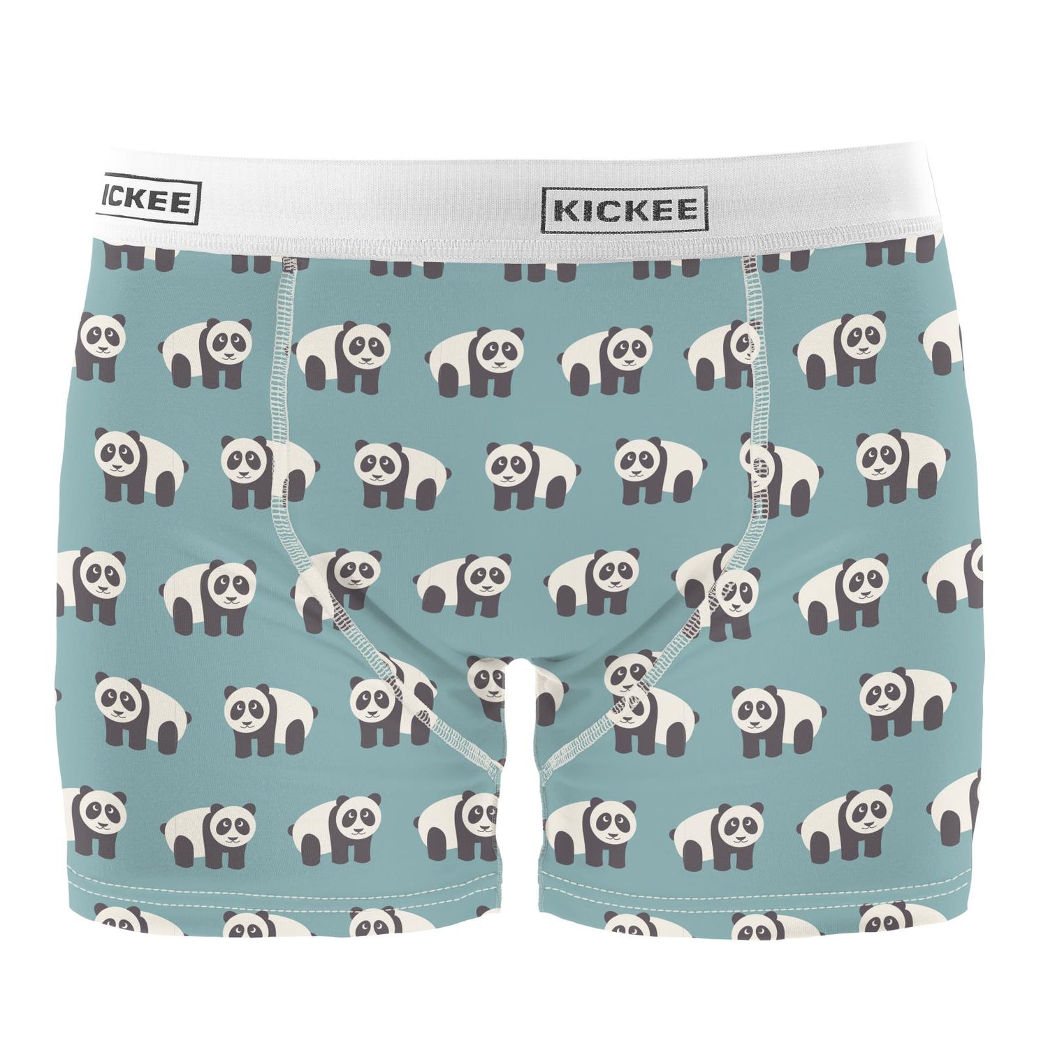 Men's Print Boxer Brief in Jade Panda