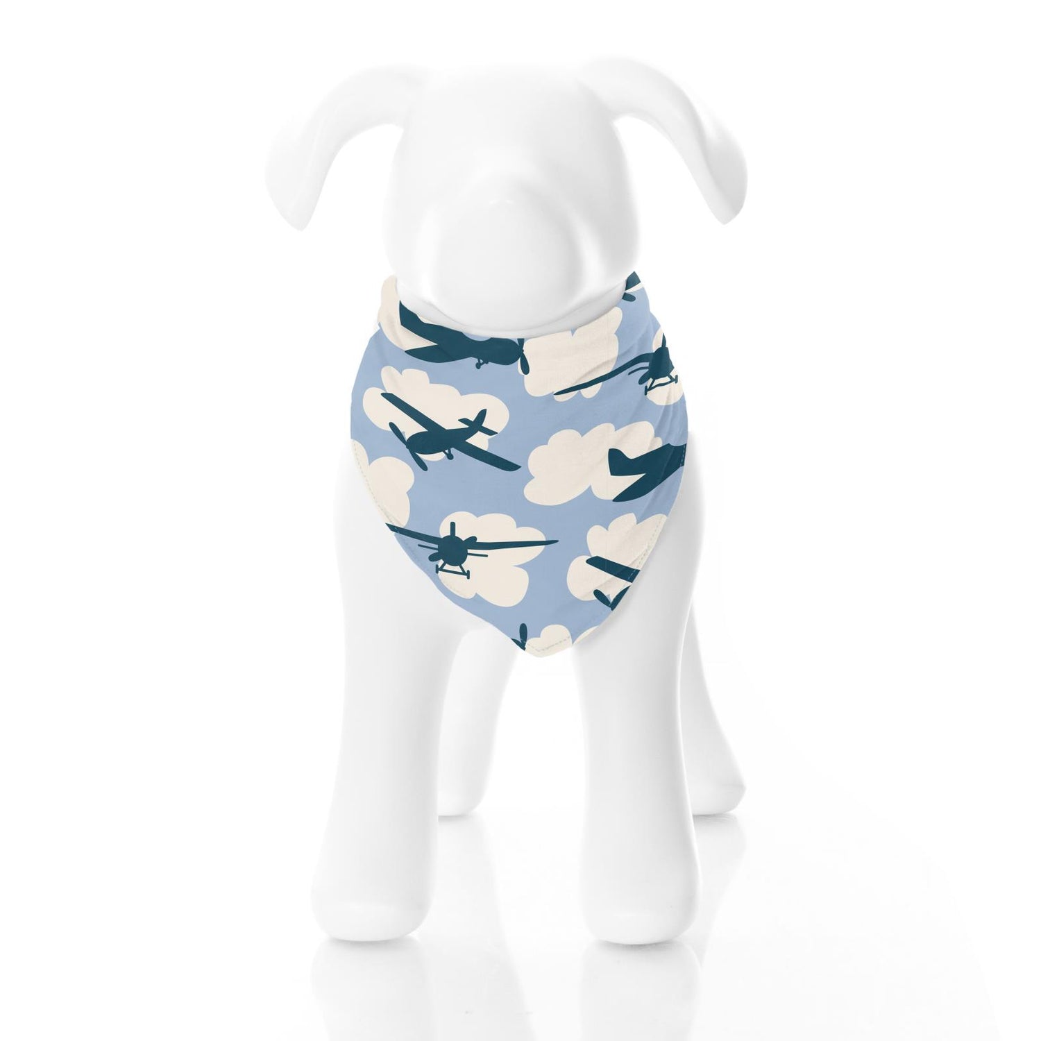 Print Dog Bandana in Pond Airplanes