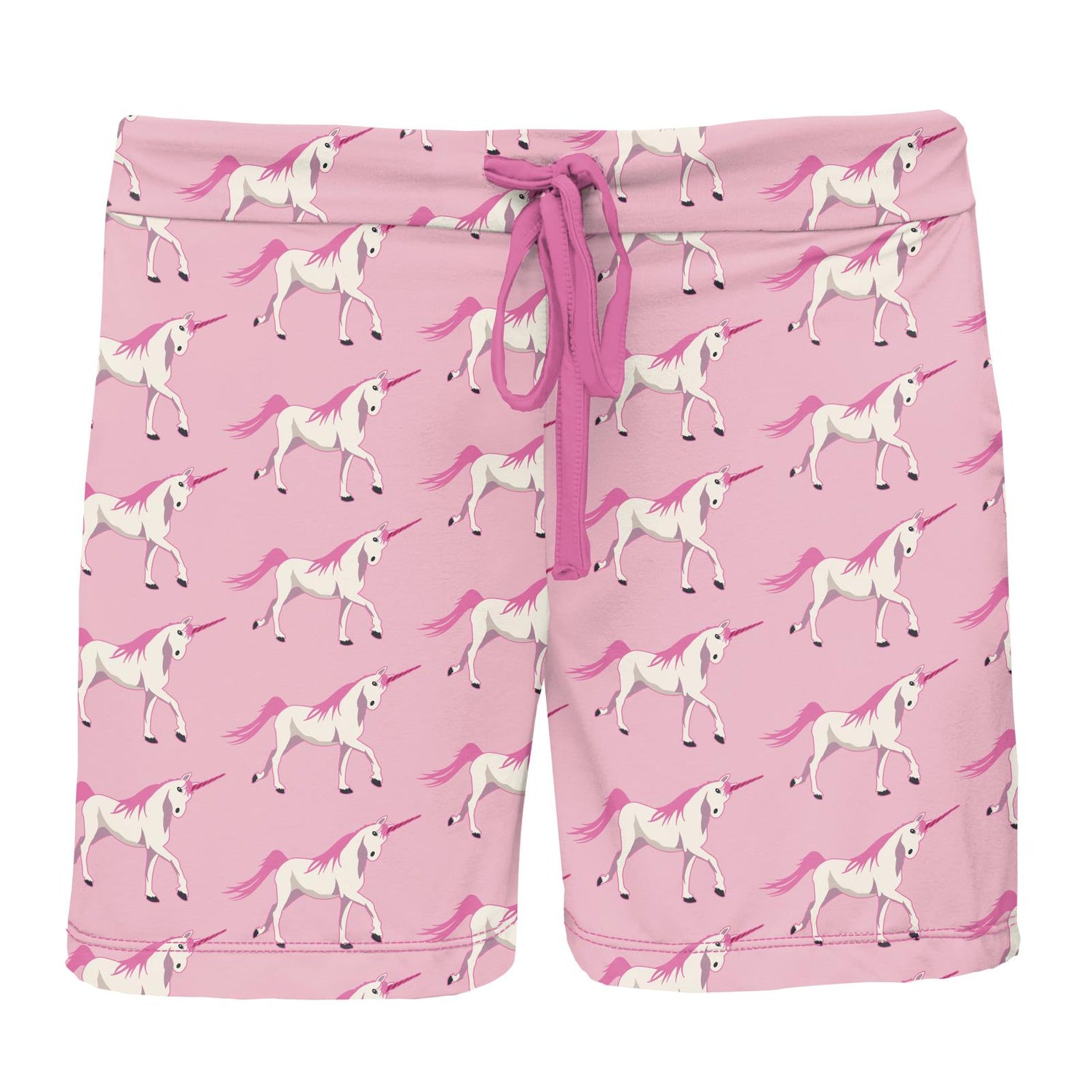 Women's Print Lounge Shorts in Cake Pop Prancing Unicorn