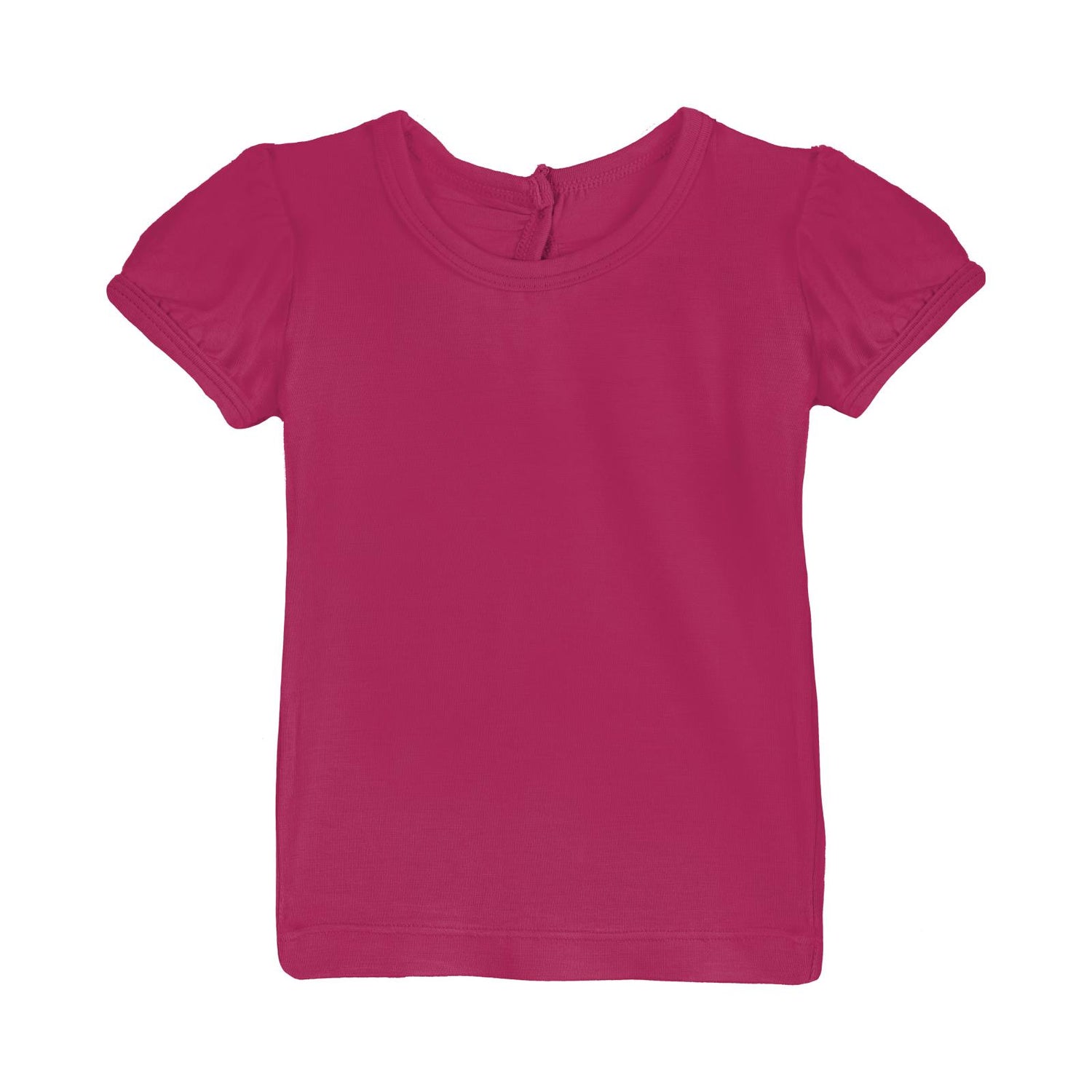 Short Sleeve Puff Tee in Dragon Fruit