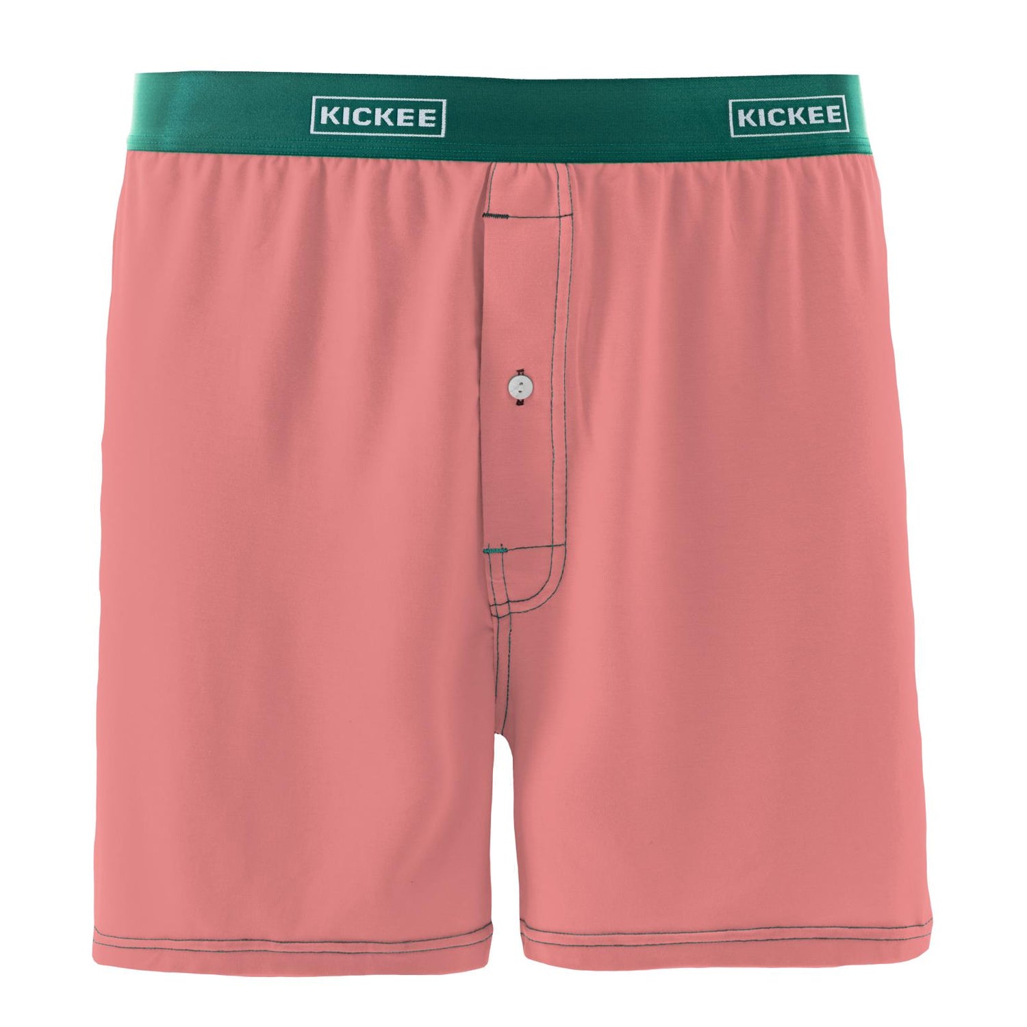 Men's Solid Boxer Shorts in Strawberry with Cedar