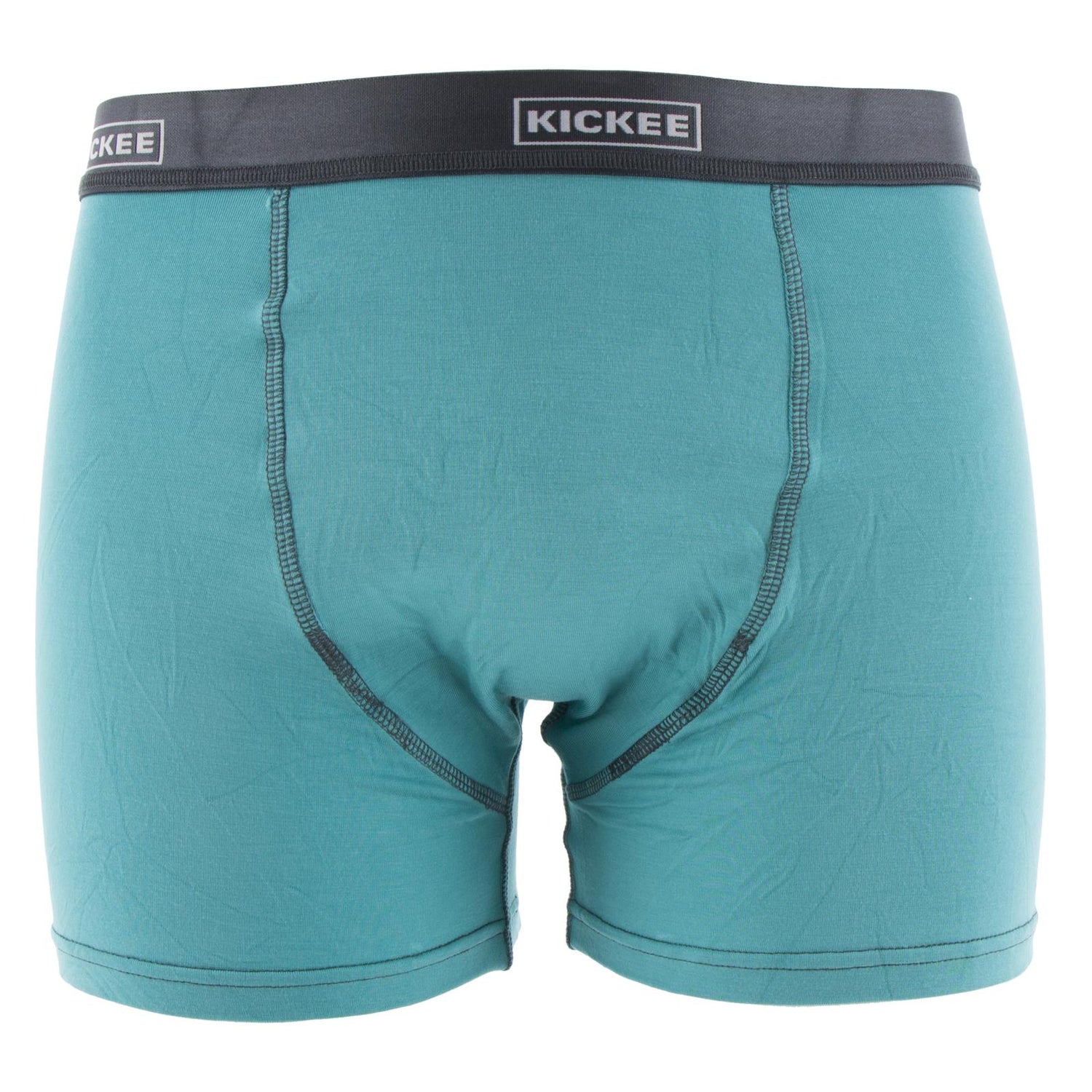 Men's Solid Boxer Brief in Neptune with Stone