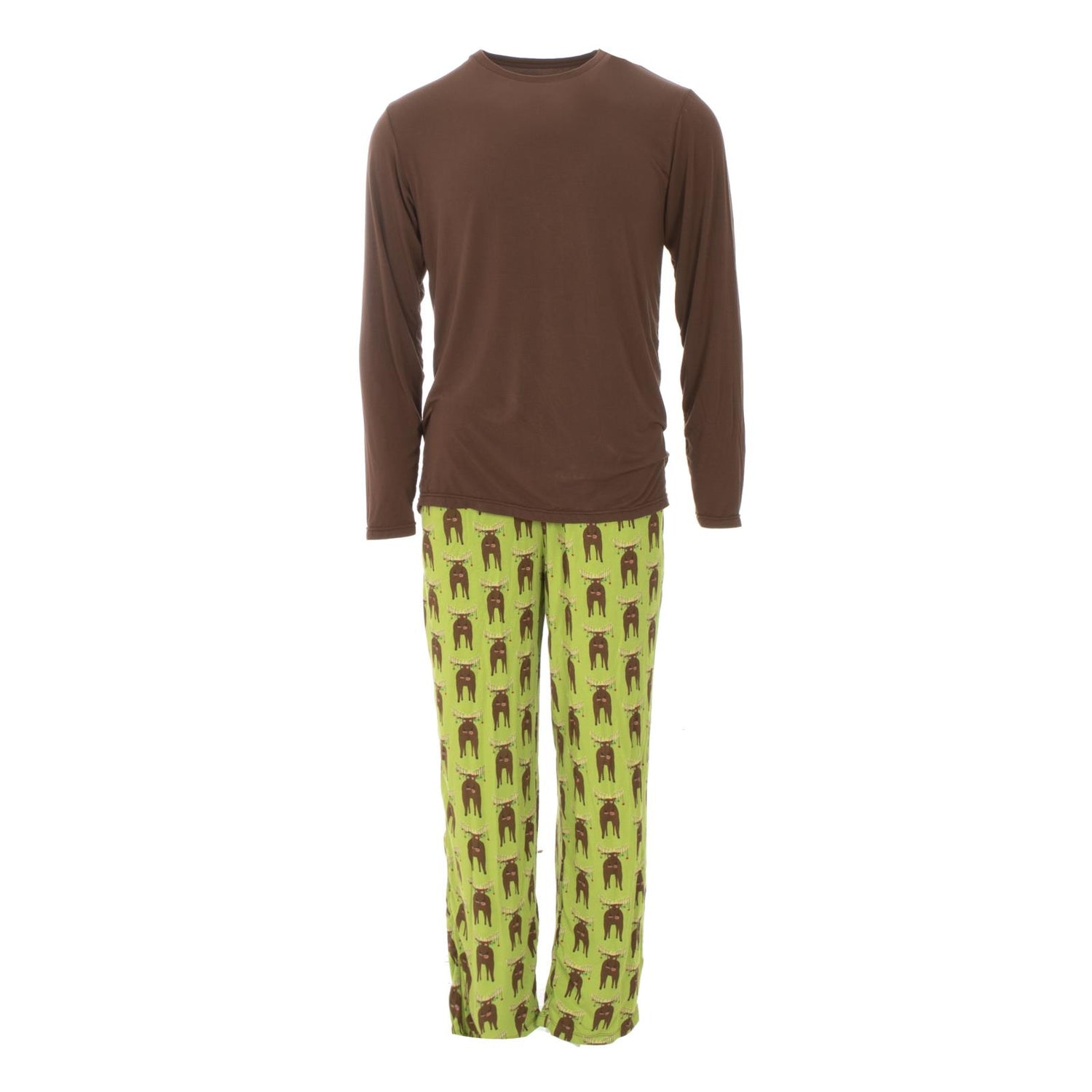 Men's Long Sleeve Pajama Set in Meadow Bad Moose