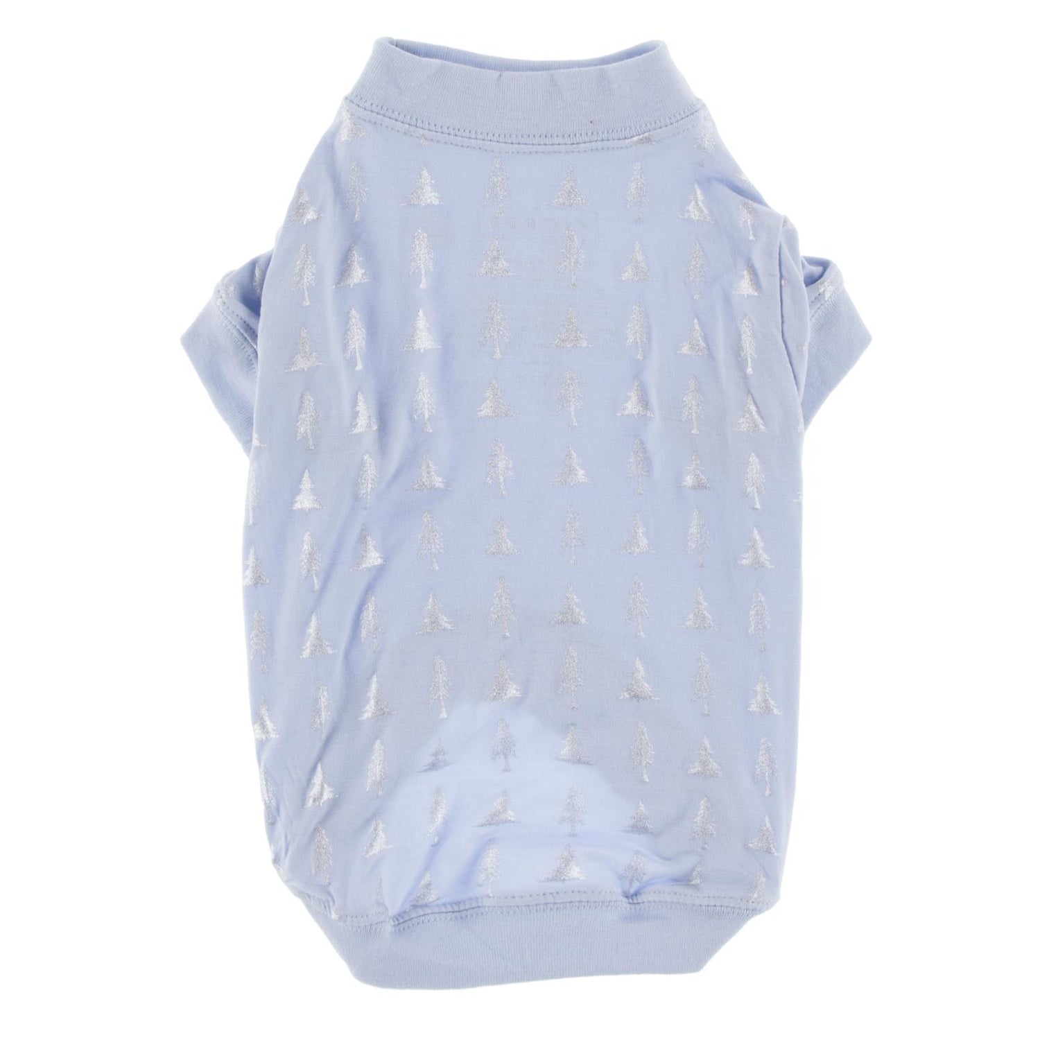 Print Dog Tee in Frost Silver Trees