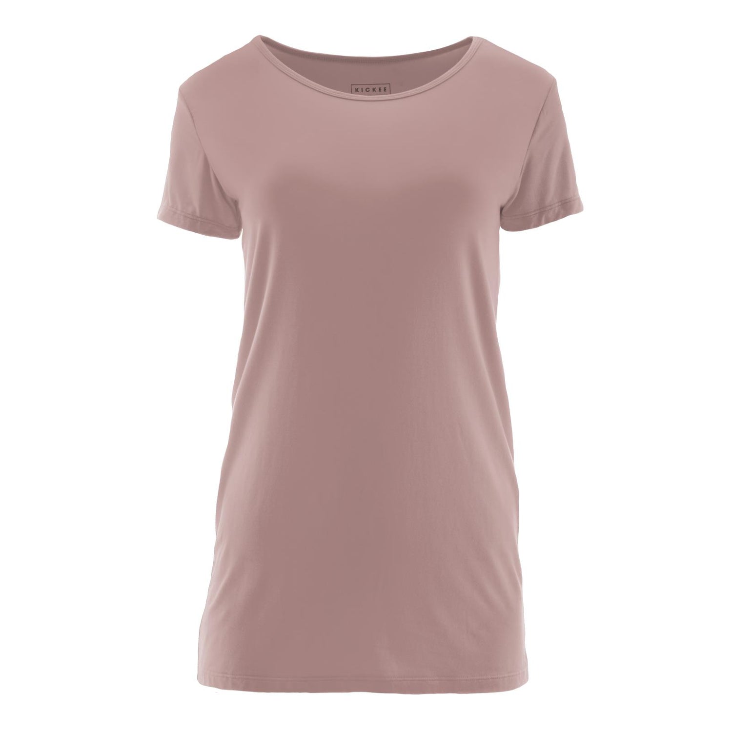 Women's Solid Short Sleeve Relaxed Tee in Antique Pink