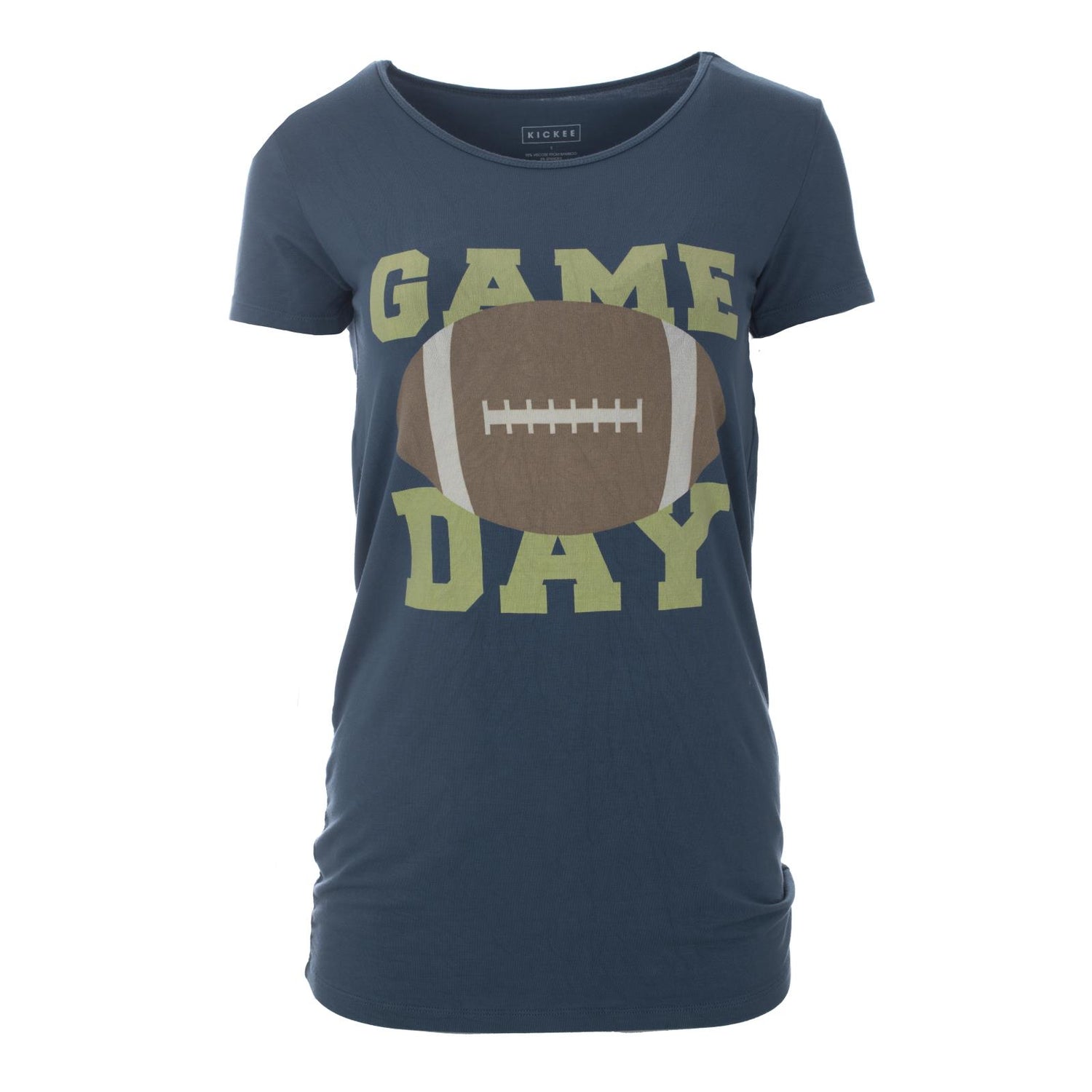 Women's Graphic Short Sleeve Loosey Goosey Tee in Deep Sea Game Day