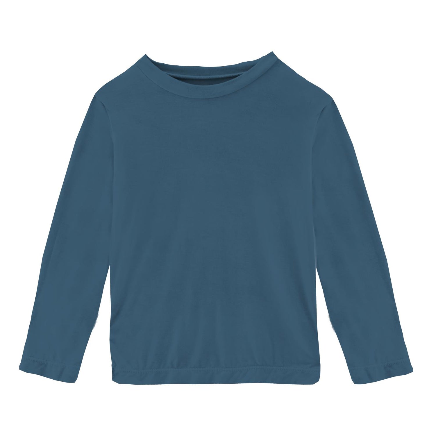 Long Sleeve Tailored Fit Tee in Deep Sea