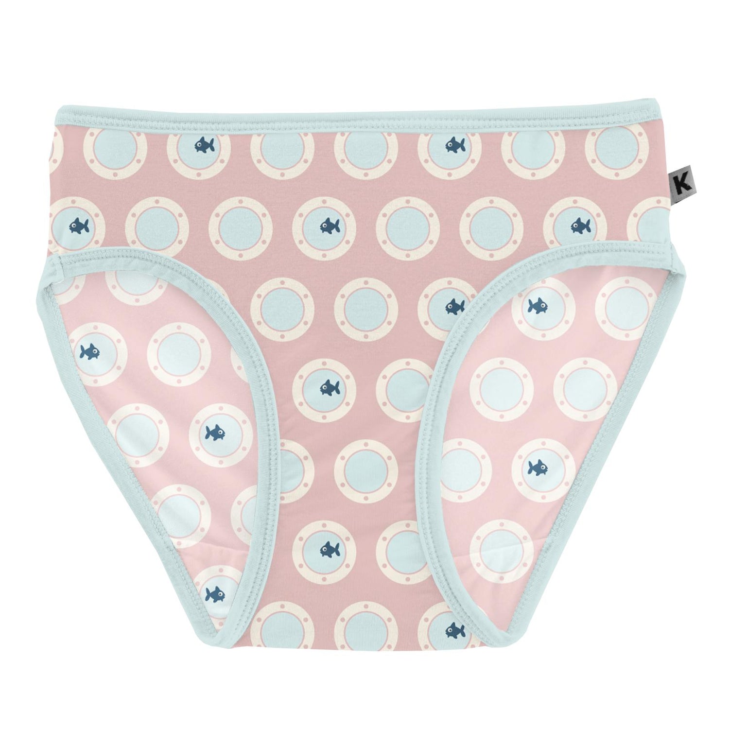 Print Underwear in Baby Rose Porthole