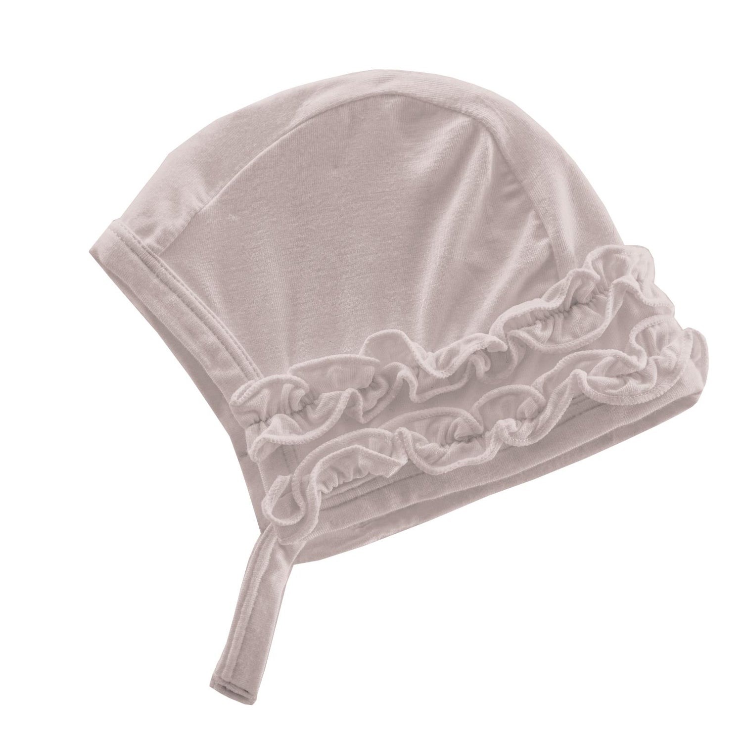 Ruffle Bonnet in Baby Rose