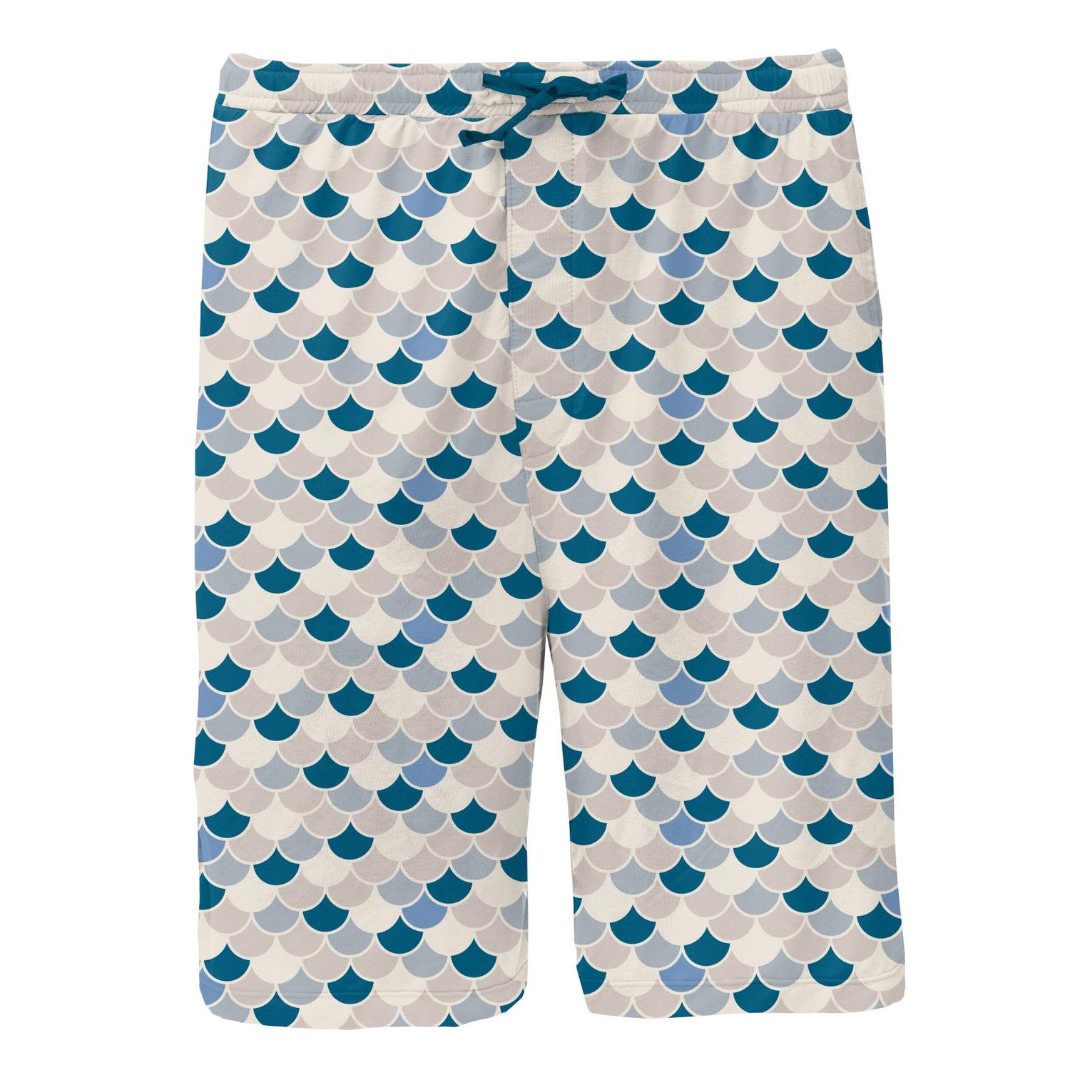 Men's Print Lounge Shorts in Latte Scales