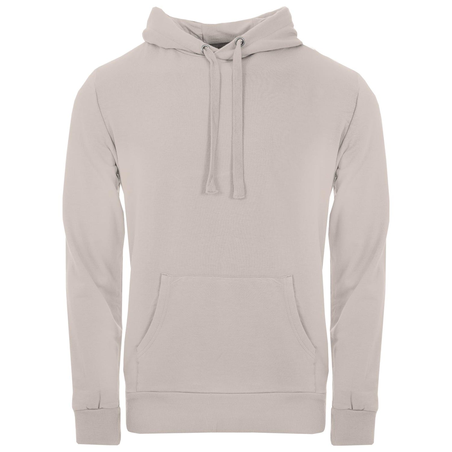 Men's Fleece Kangaroo Pocket Pullover in Latte