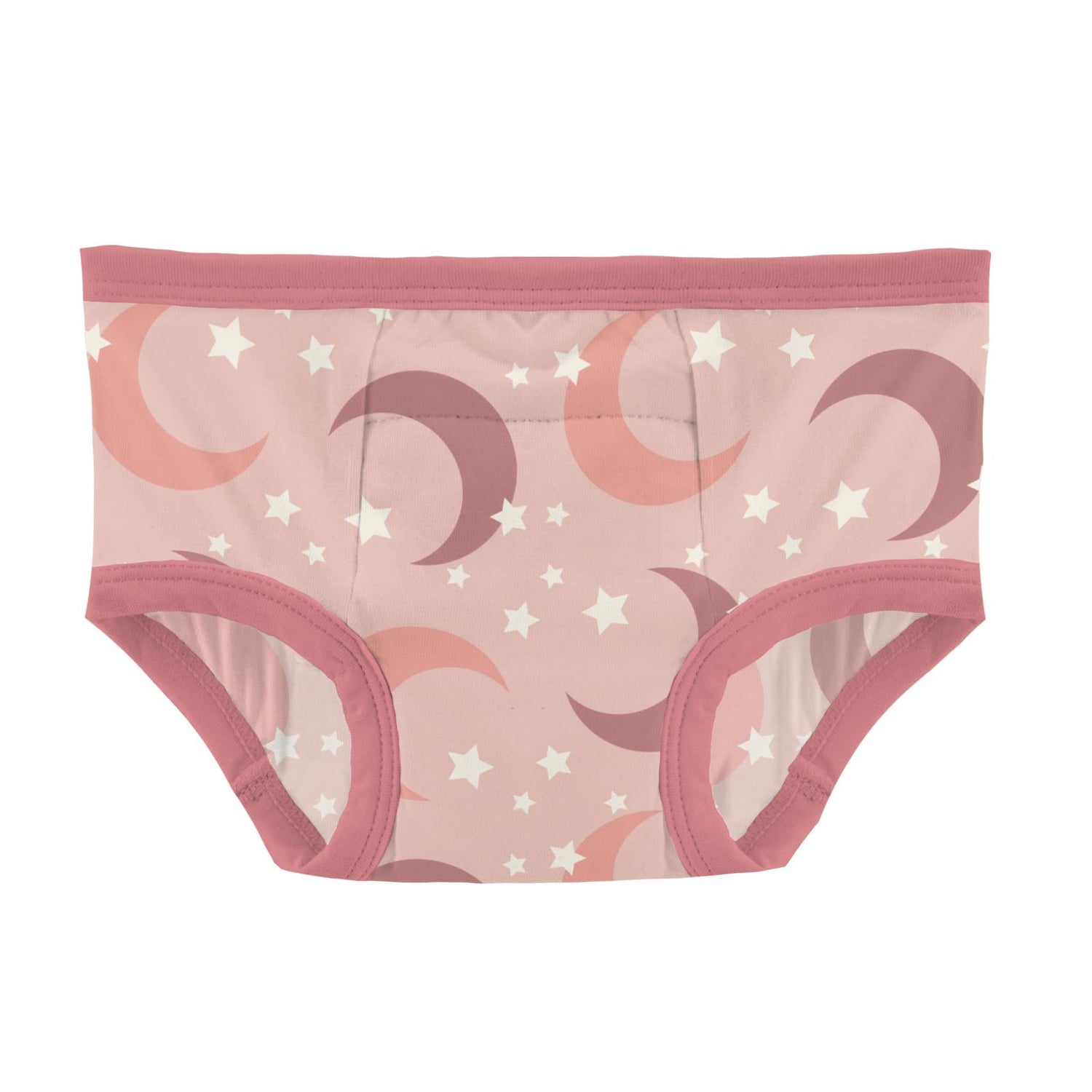 Print Training Pants in Peach Blossom Moon and Stars