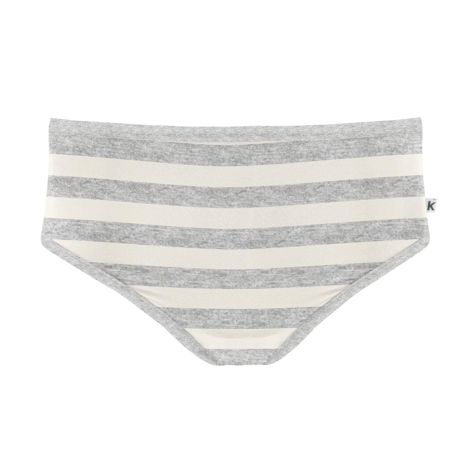 Women's Print Classic Brief in Heathered Mist Sweet Stripe