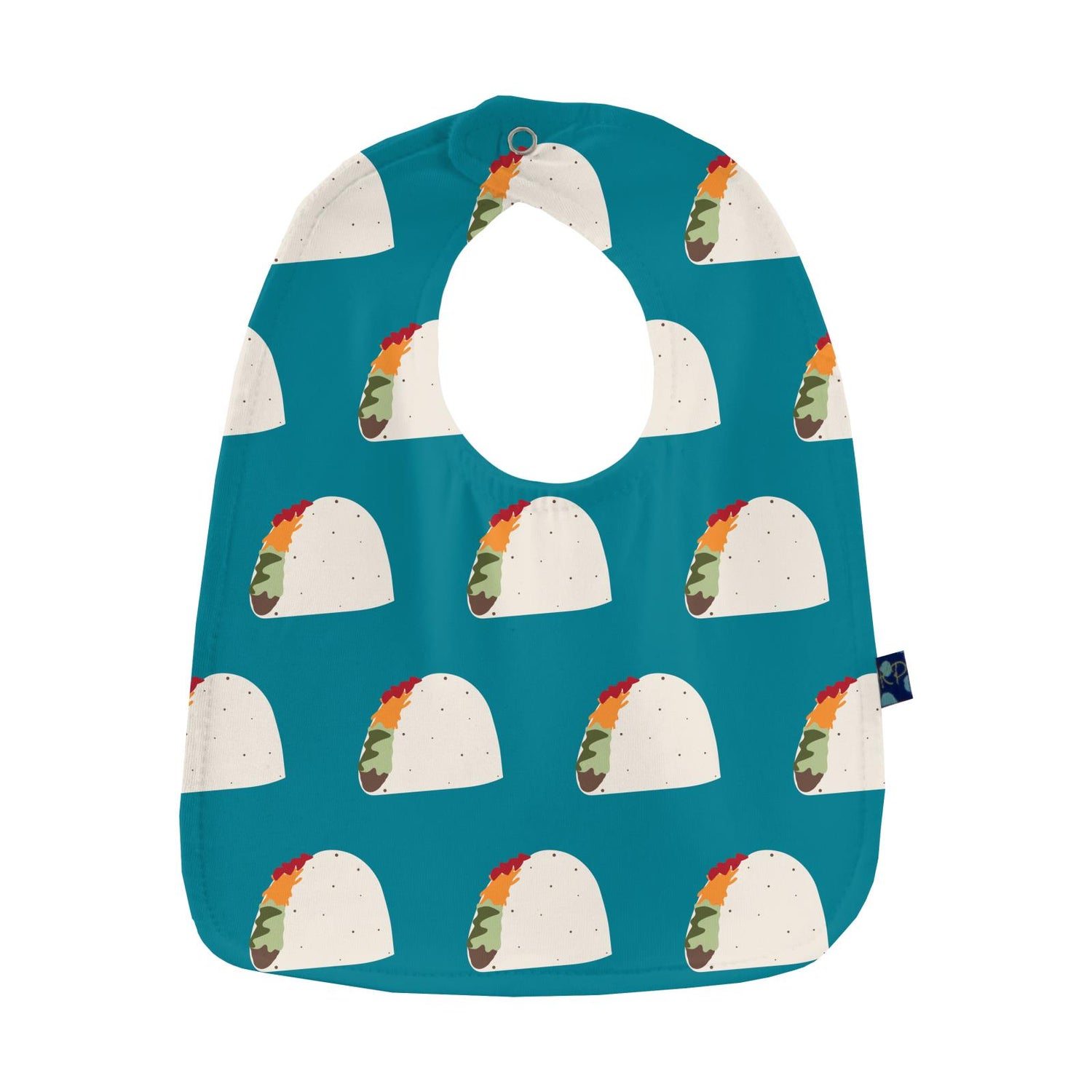 Print Burp Cloth and Bib Set in Seagrass Tacos