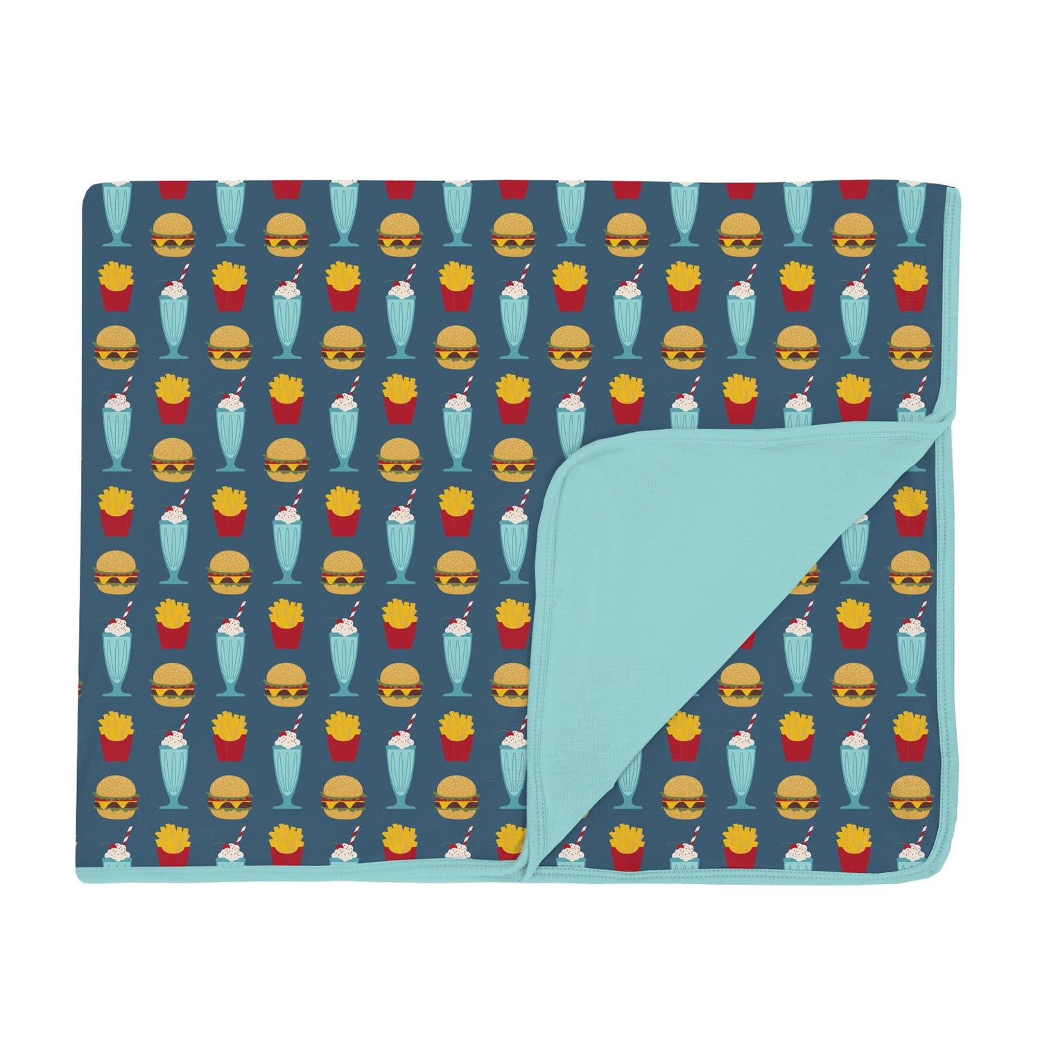 Print Toddler Blanket in Deep Sea Cheeseburger