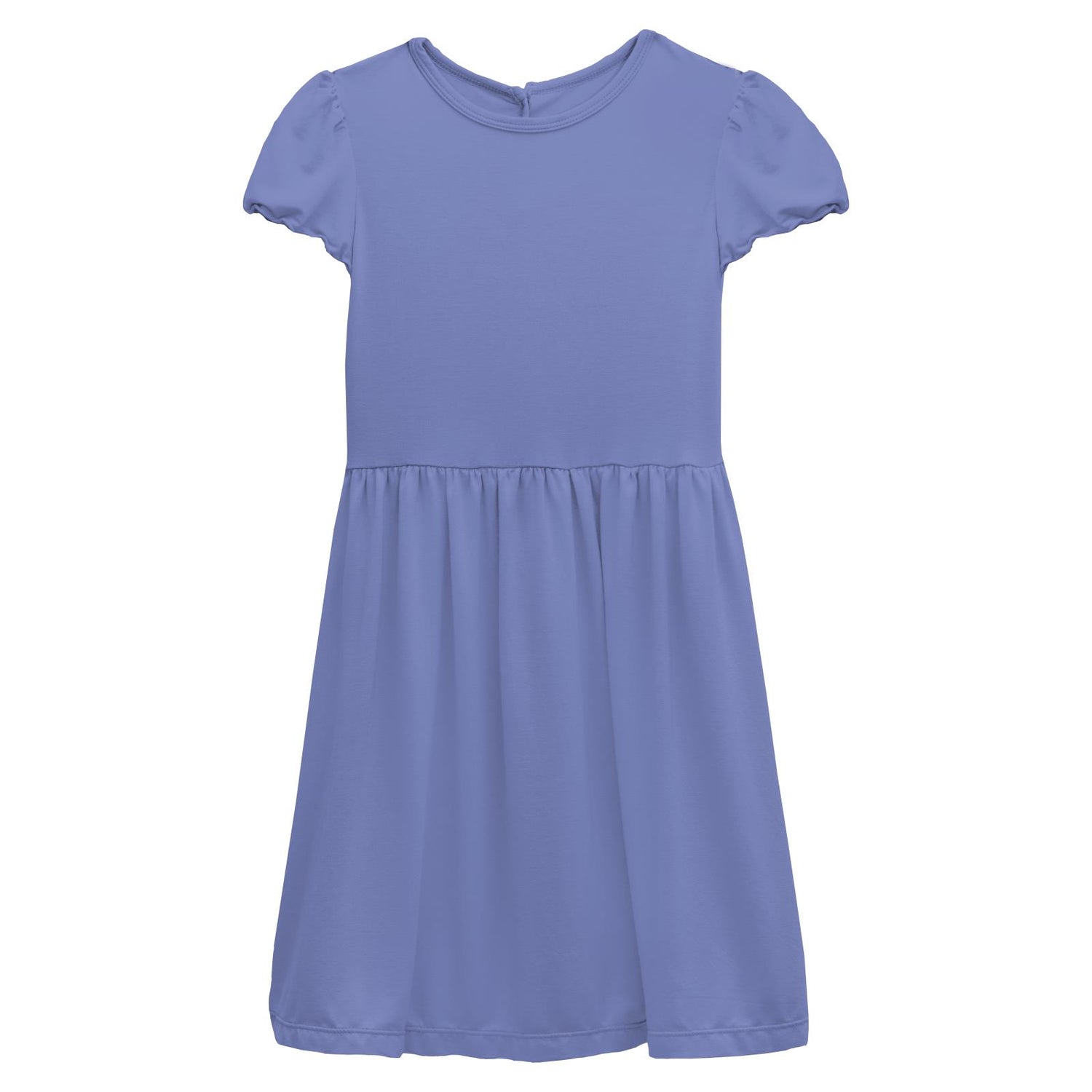 Flutter Sleeve Twirl Dress in Forget Me Not