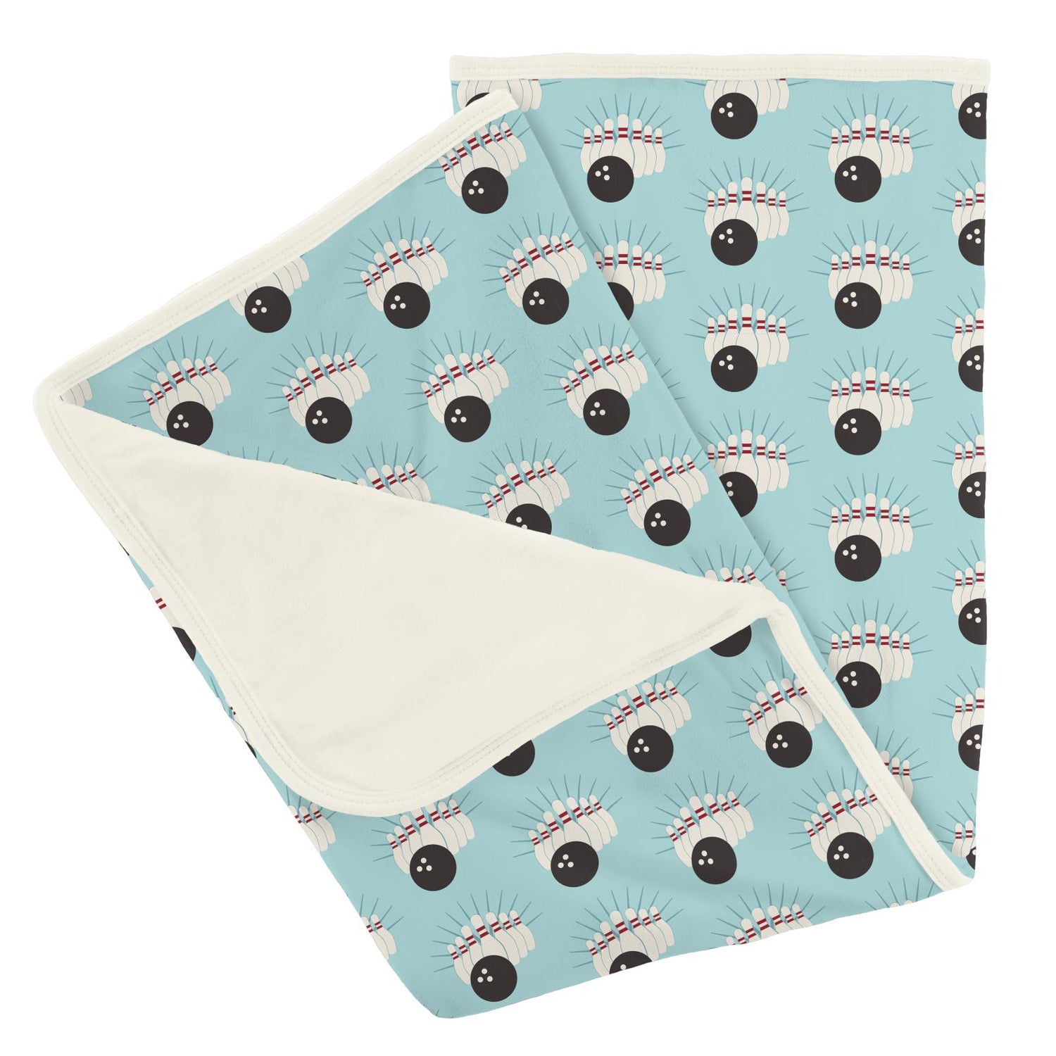 Print Stroller Blanket in Summer Sky Bowling