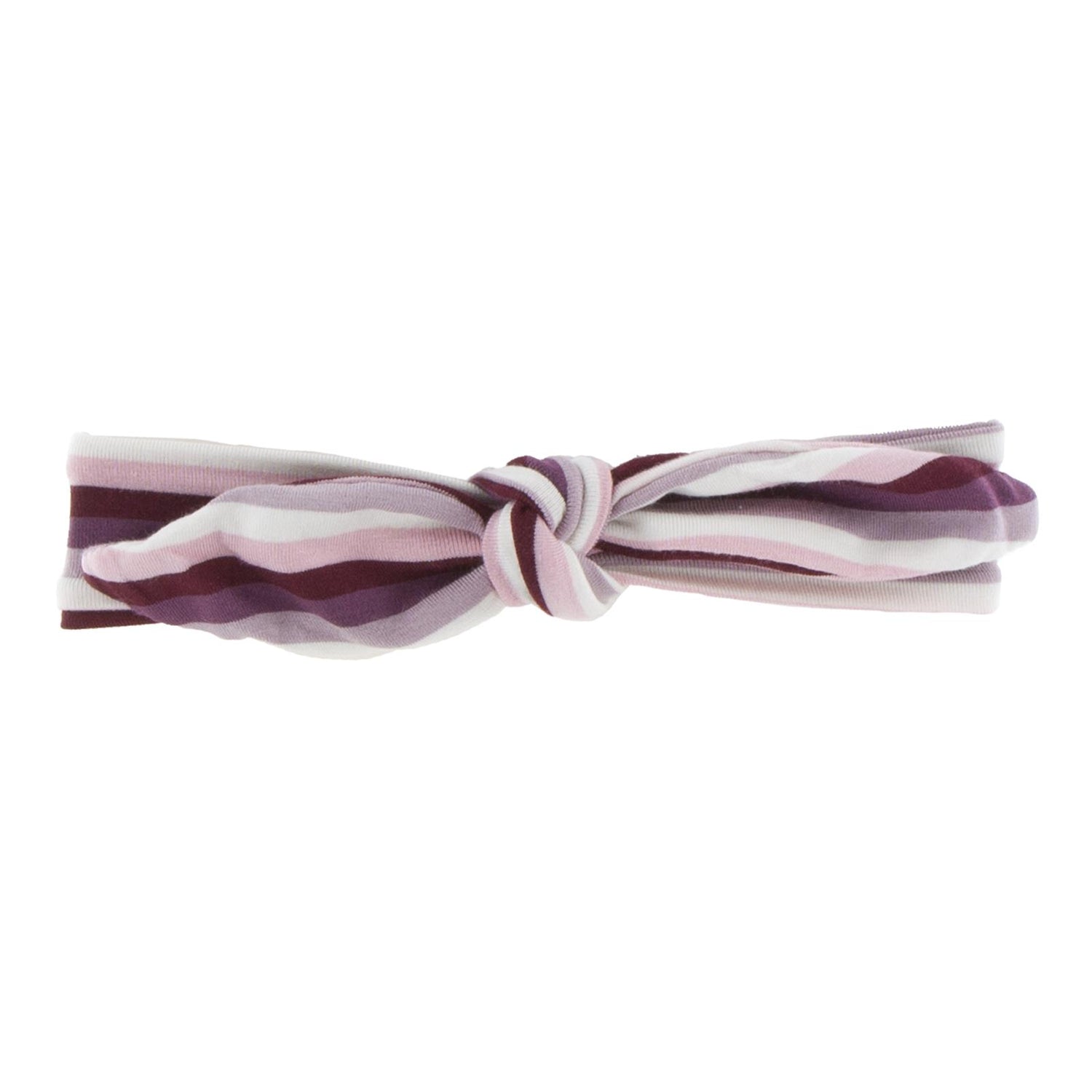 Print Bow Headband in Girl Dino Stripe