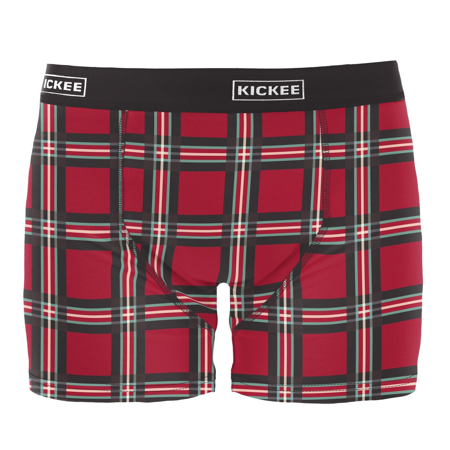 Men's Print Boxer Brief in Classic Holiday Plaid