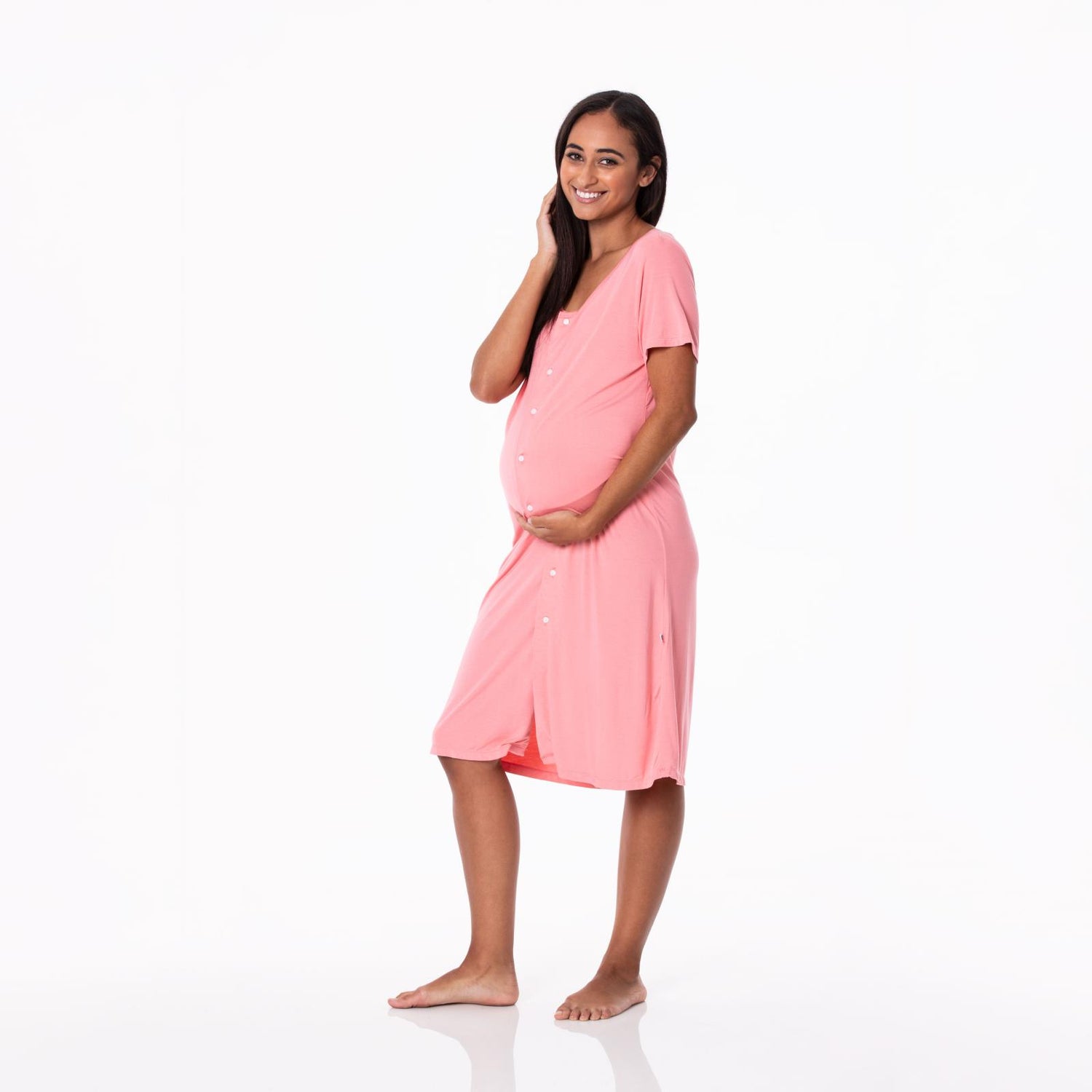 Nursing Nightgown in Strawberry