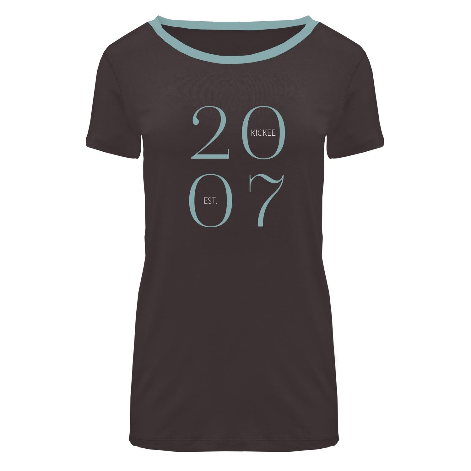 Women's Graphic Short Sleeve Loosey Goosey Tee in Midnight Est 2007
