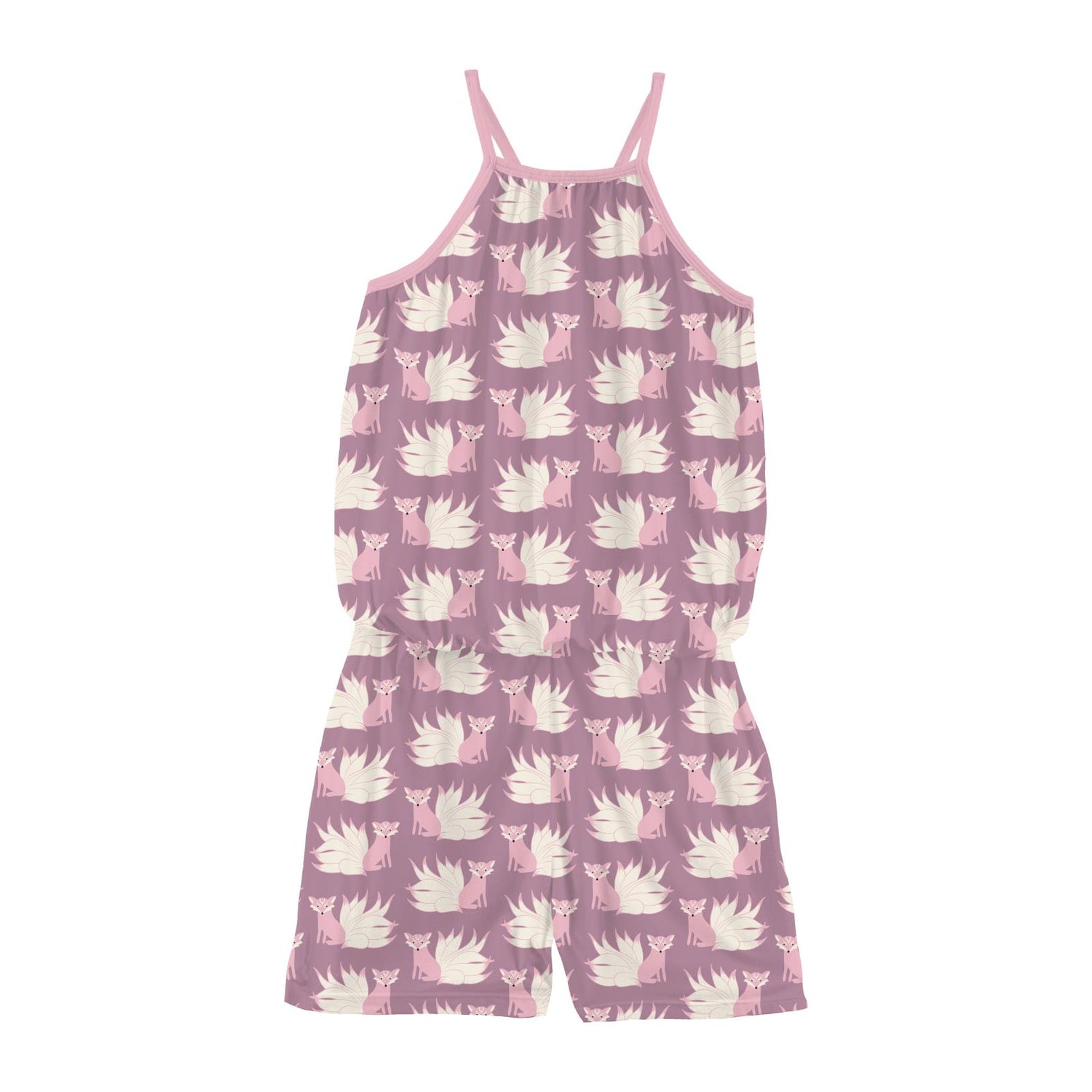 Print Keyhole Romper in Pegasus Kitsune